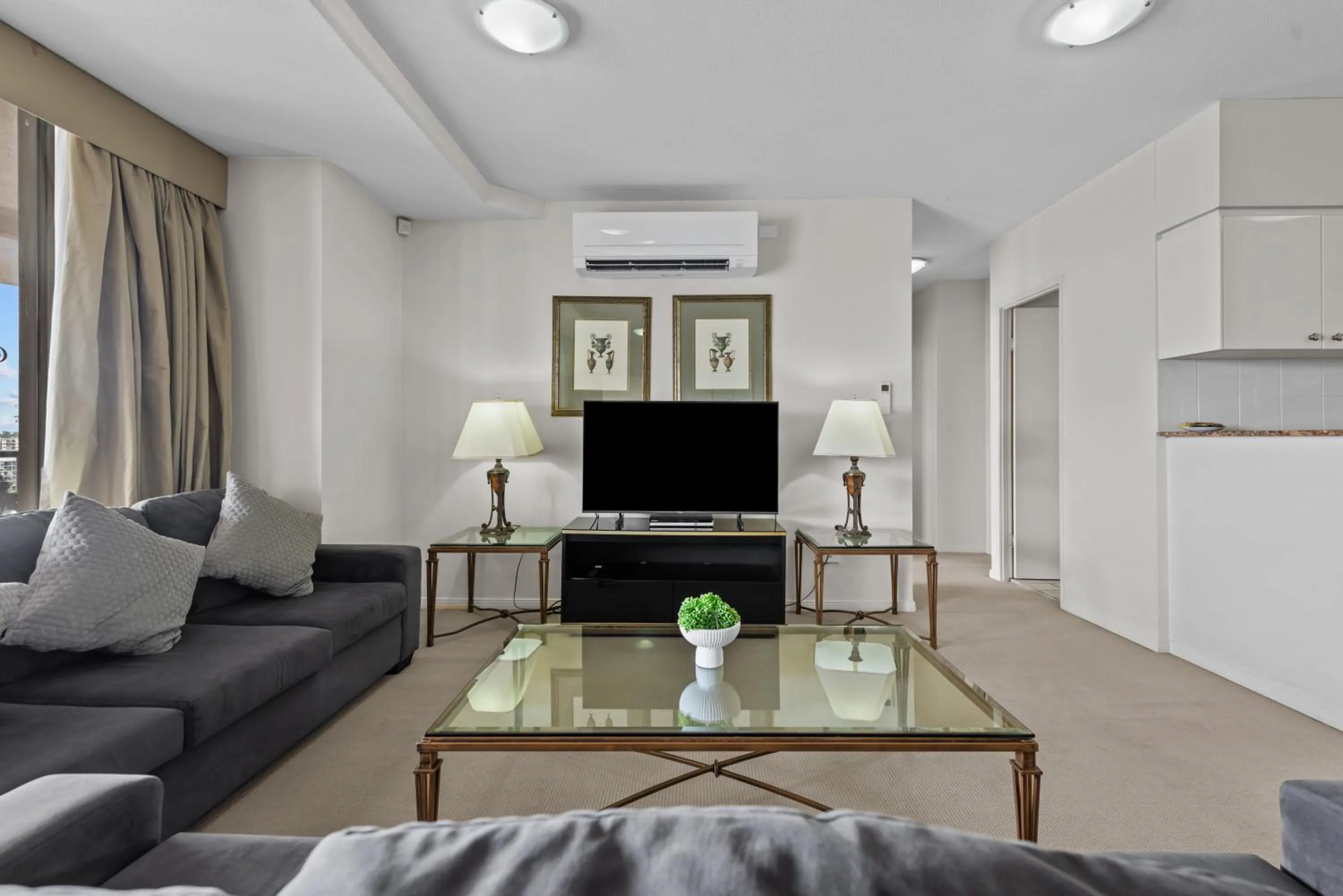 Living room in The Oasis Apartments