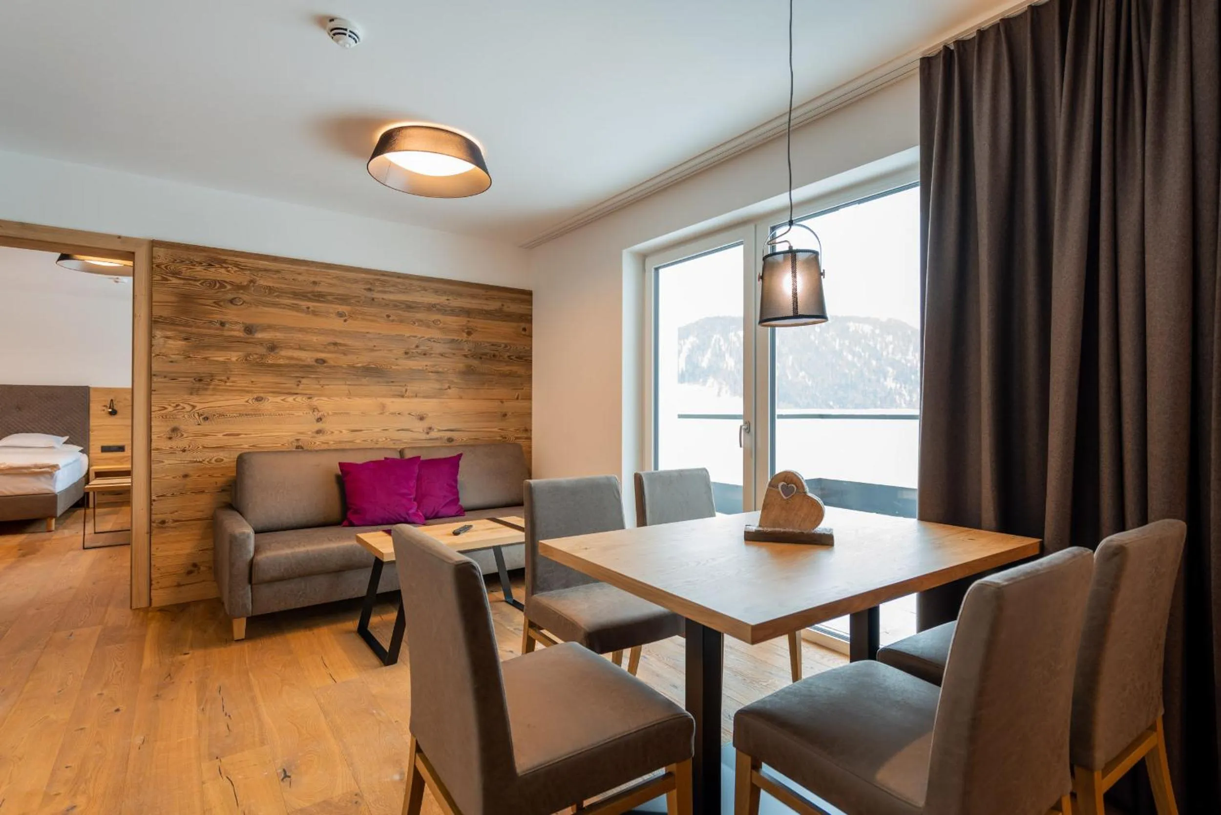 Seating area, Bed in Suites Nauders by mein Almhof Superior