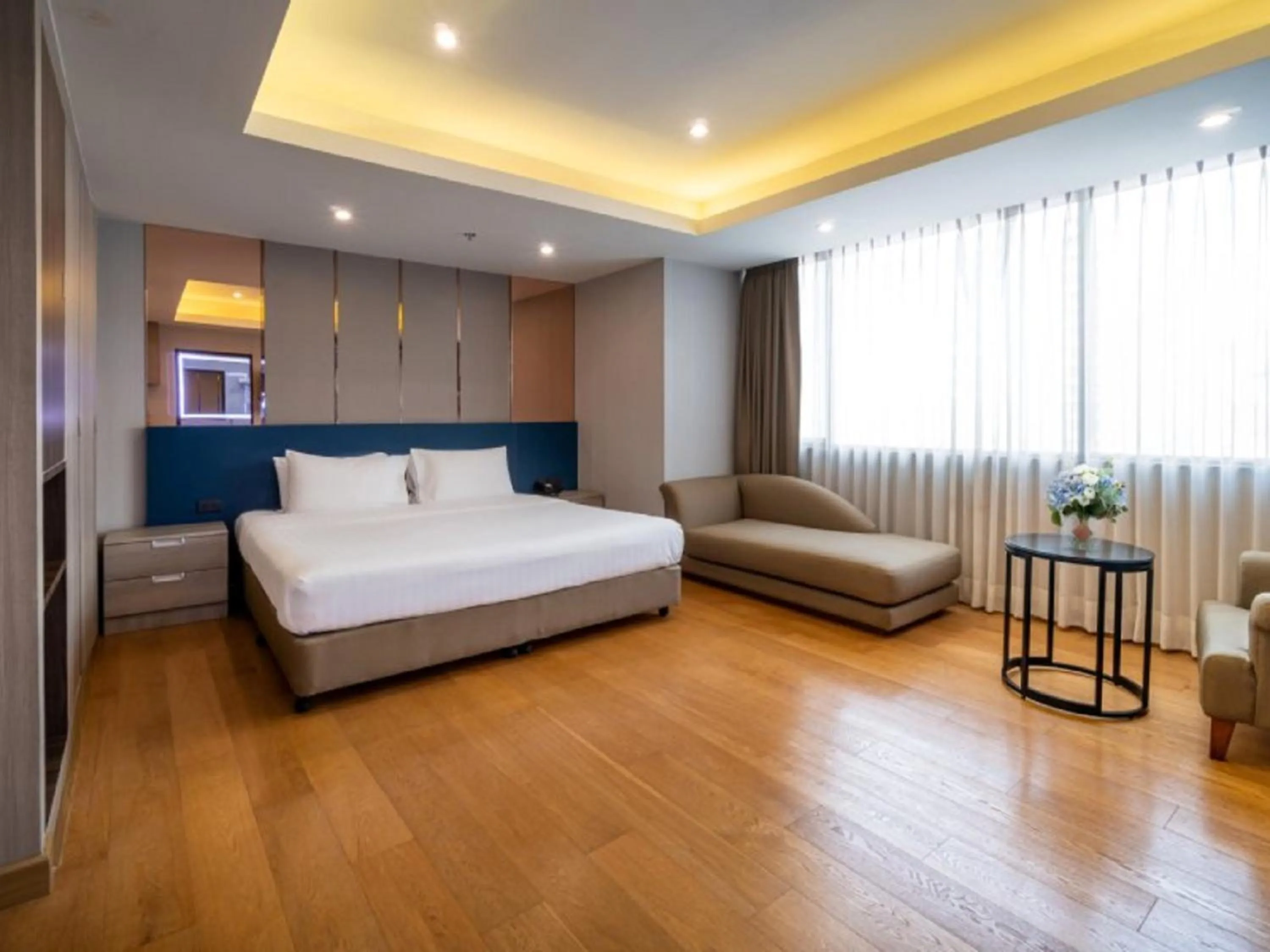 Bed in Rembrandt Residences Bangkok