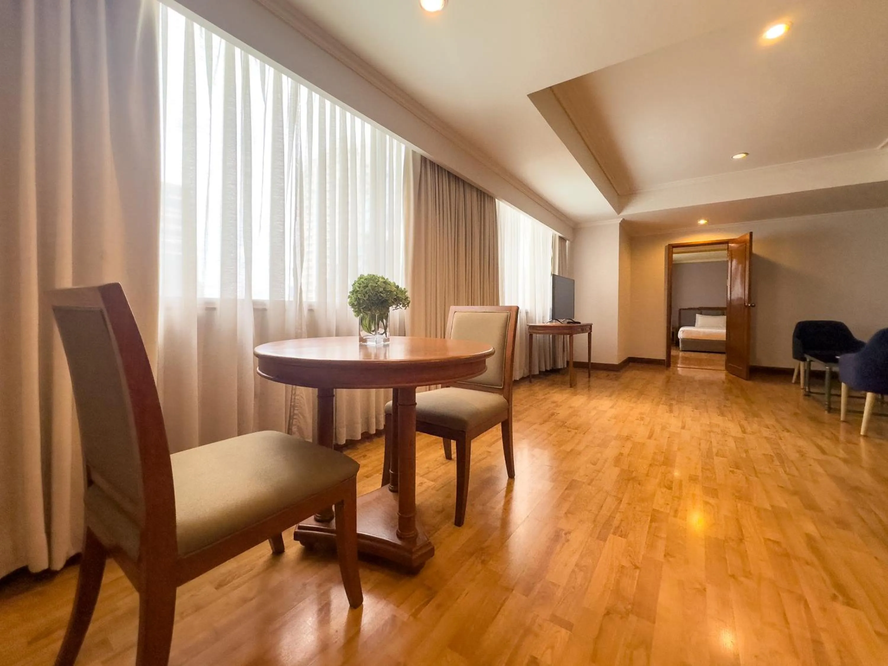 Living room in Rembrandt Residences Bangkok