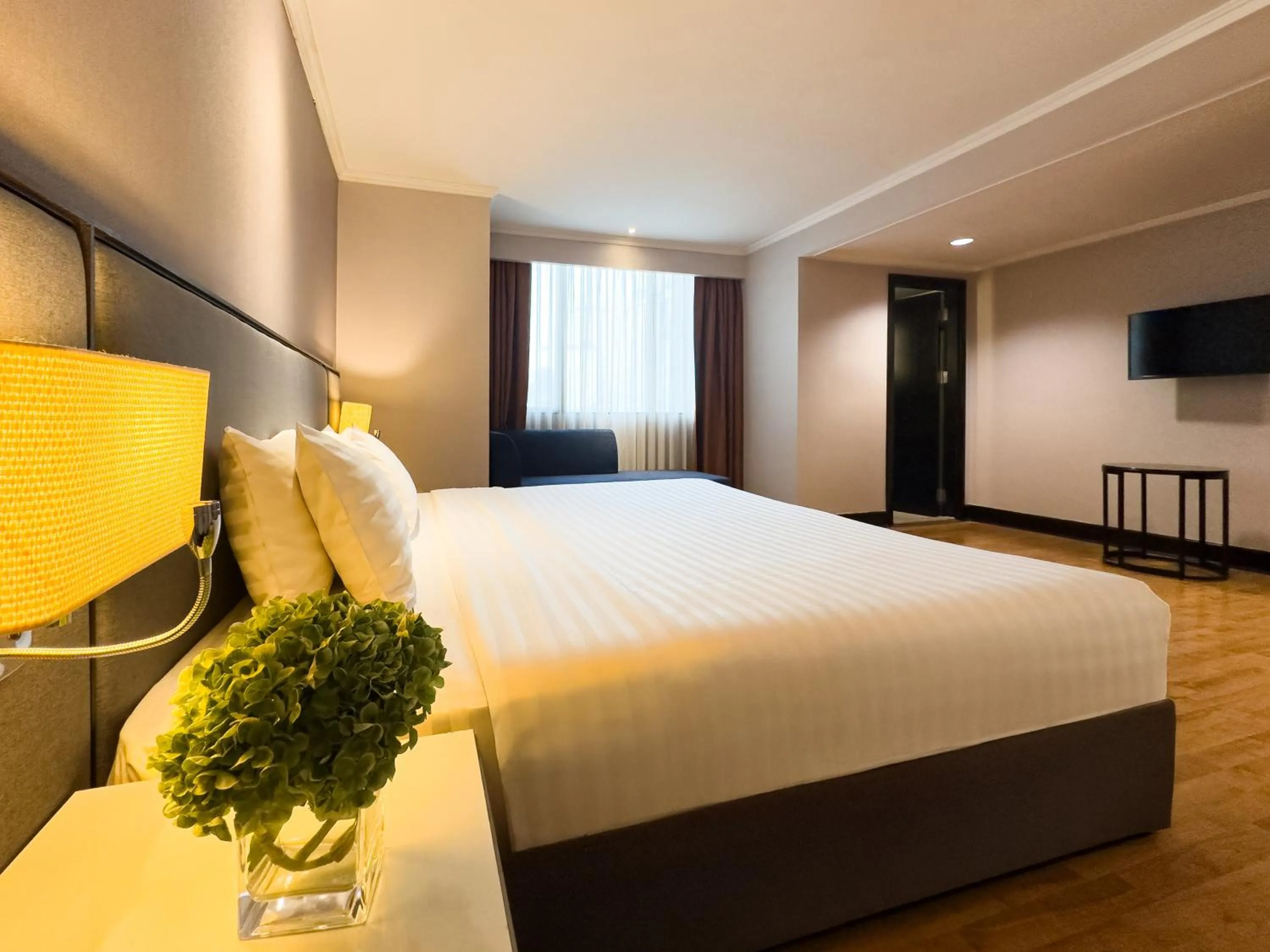 Bed in Rembrandt Residences Bangkok