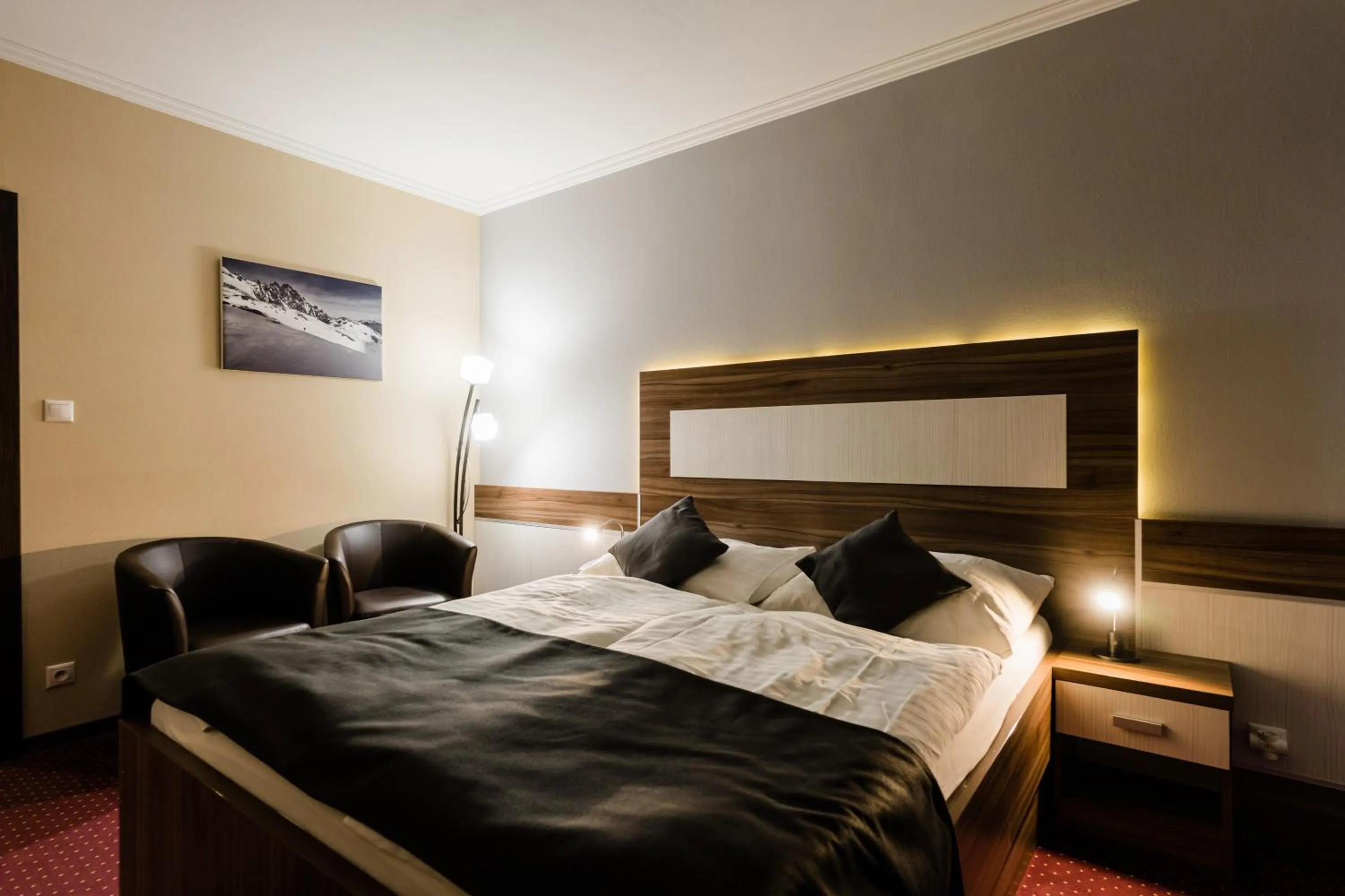 Bed in Hotel Menhard