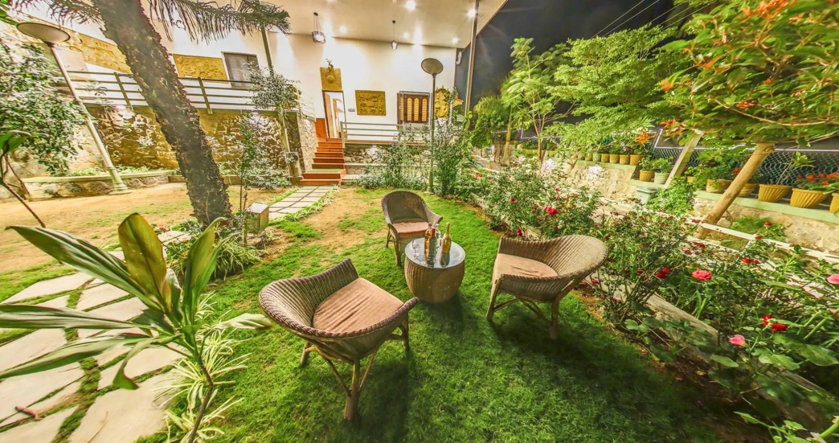 Seating area in Hari Niwas - A Boutique Garden Resort Mount Abu