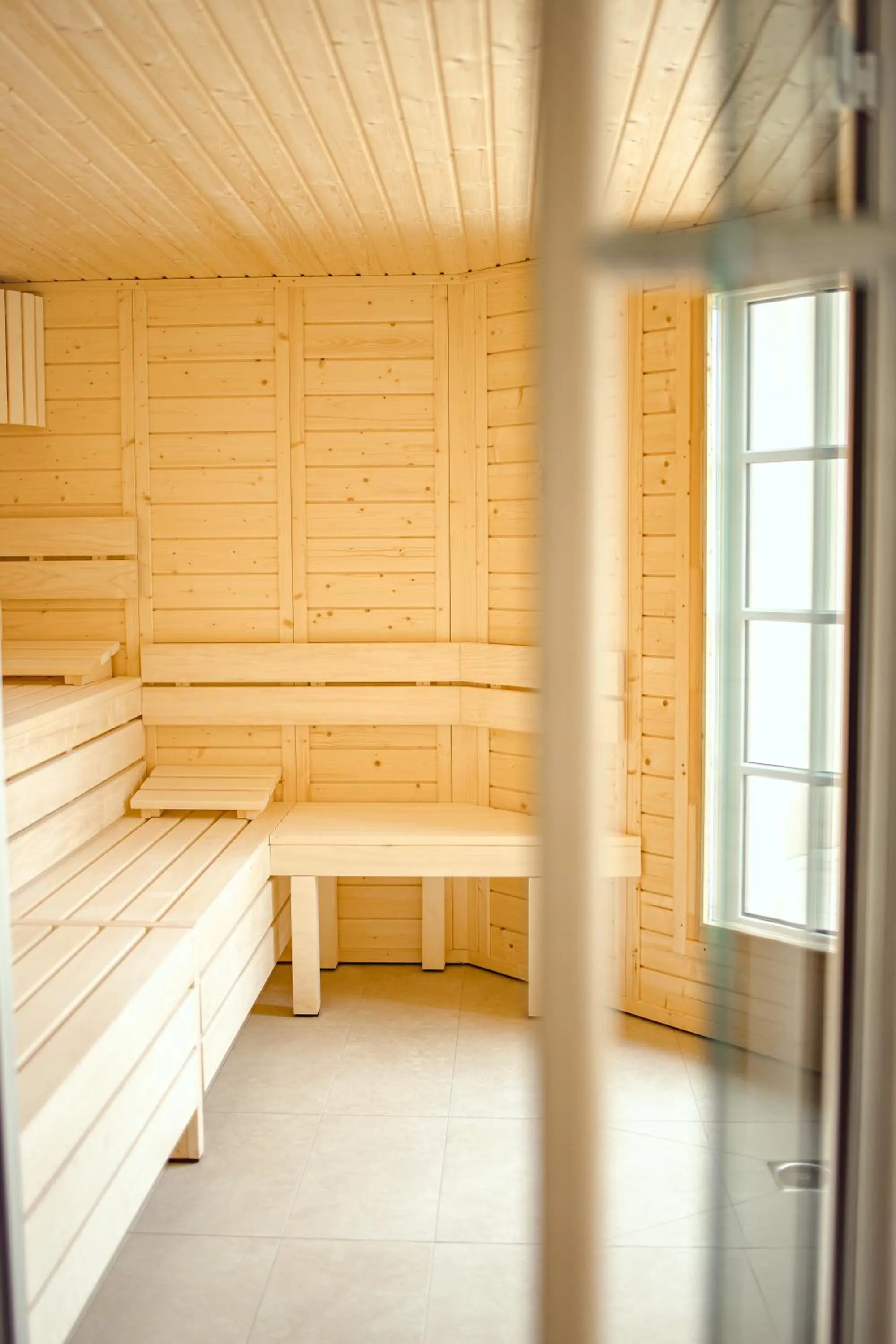 Sauna, Bed in Le Château de la Tour
