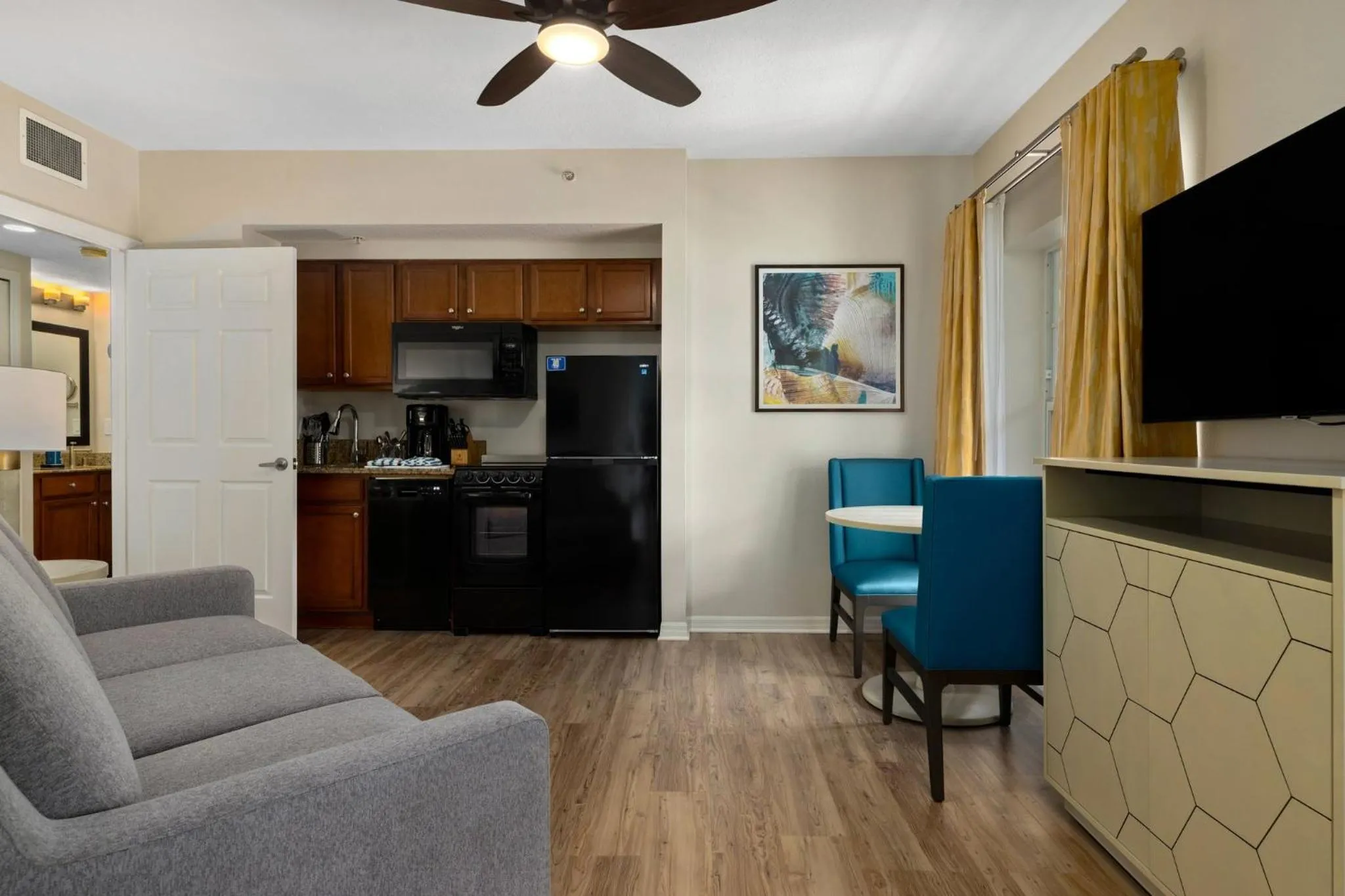 Living room in Club Wyndham Cypress Palms