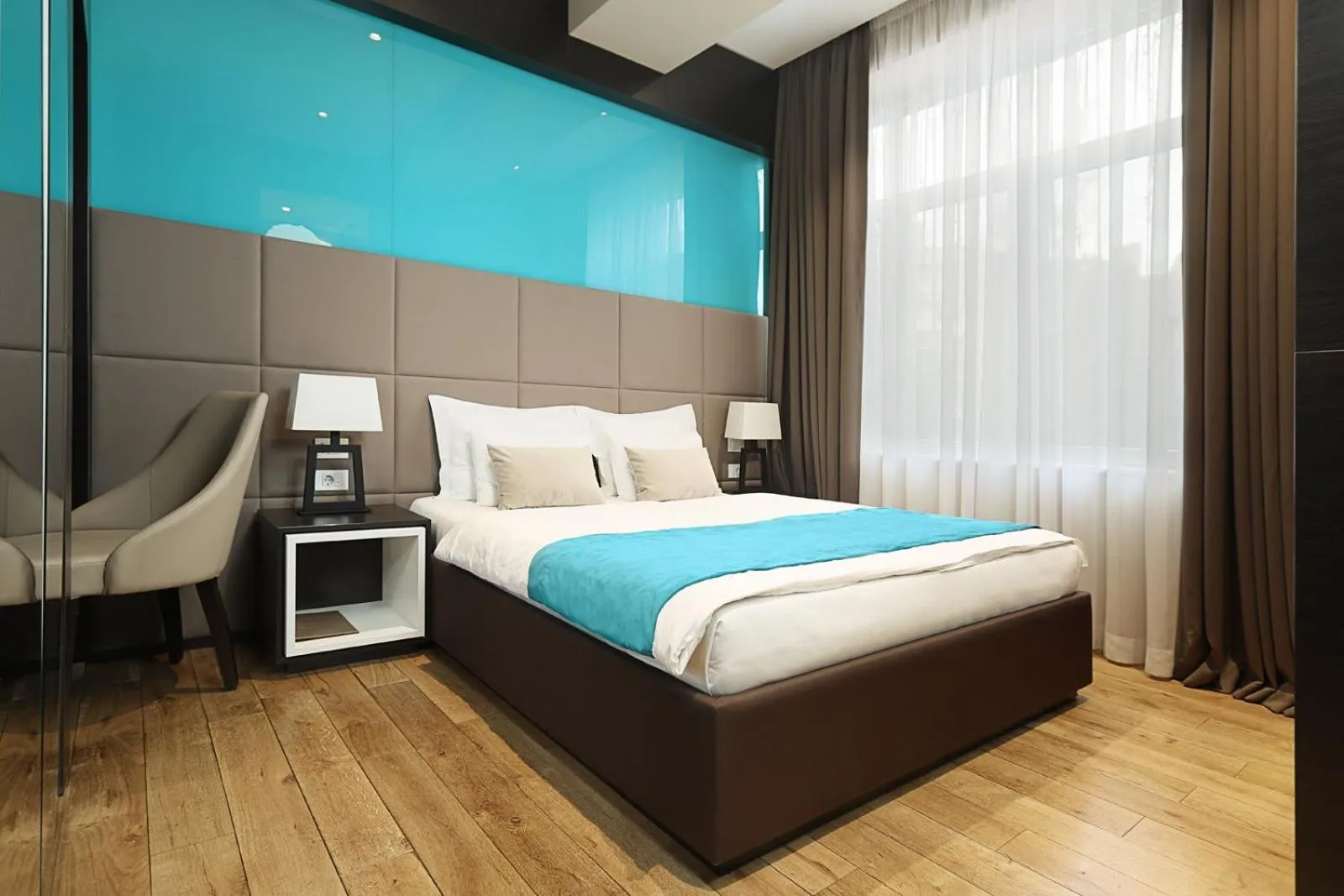 Bed in Maccani Black Luxury Suites