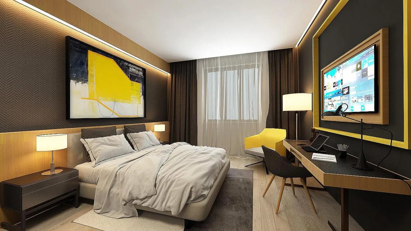 TV and multimedia, Bed in Maccani Black Luxury Suites