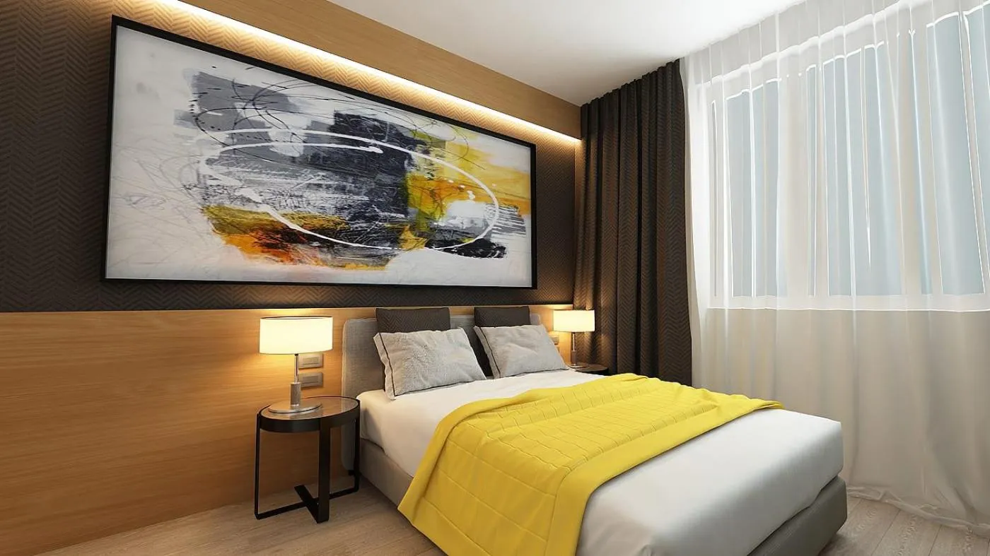 Bed in Maccani Black Luxury Suites