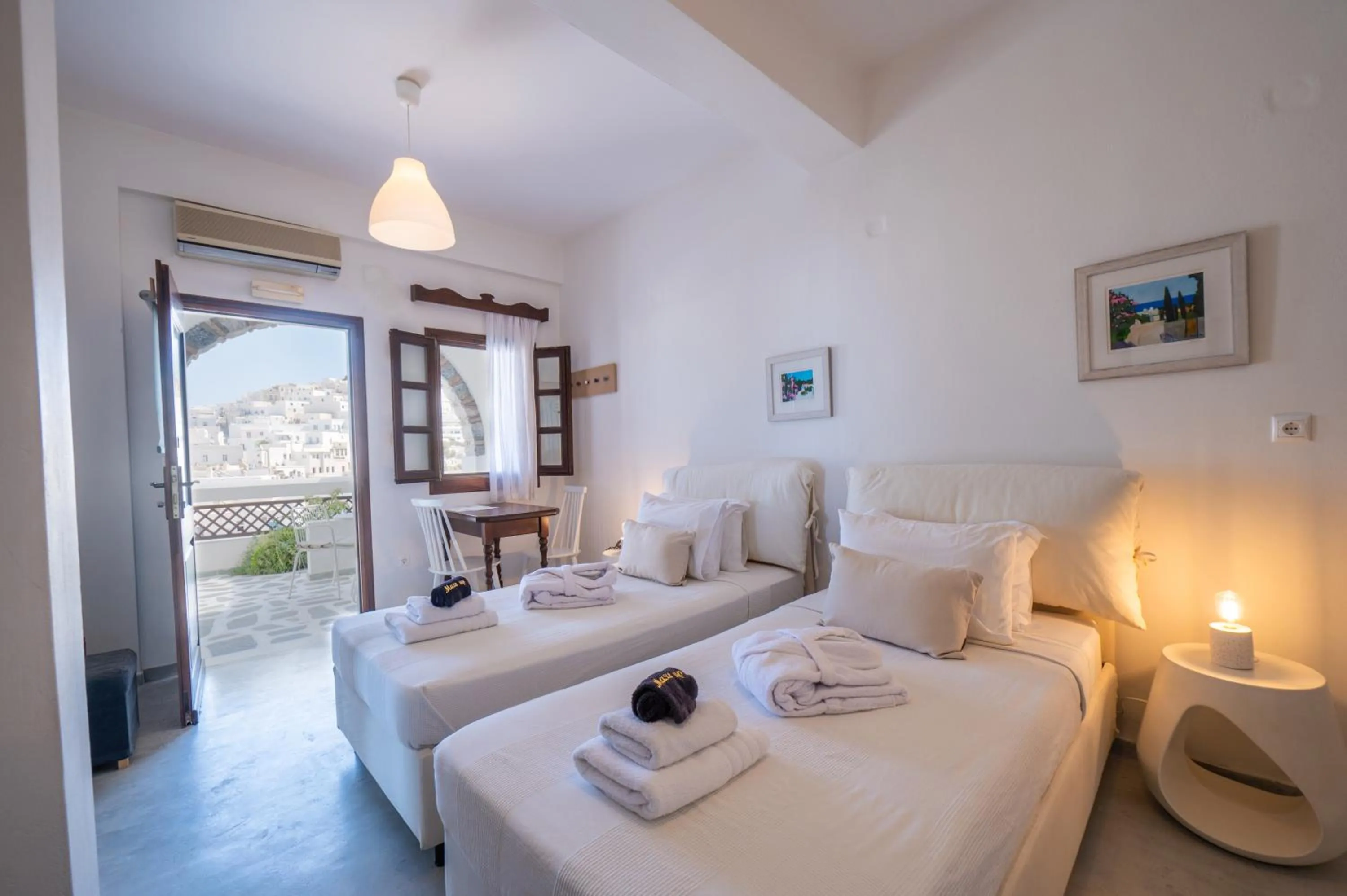 Bed in Kallichoron Art Boutique Hotel