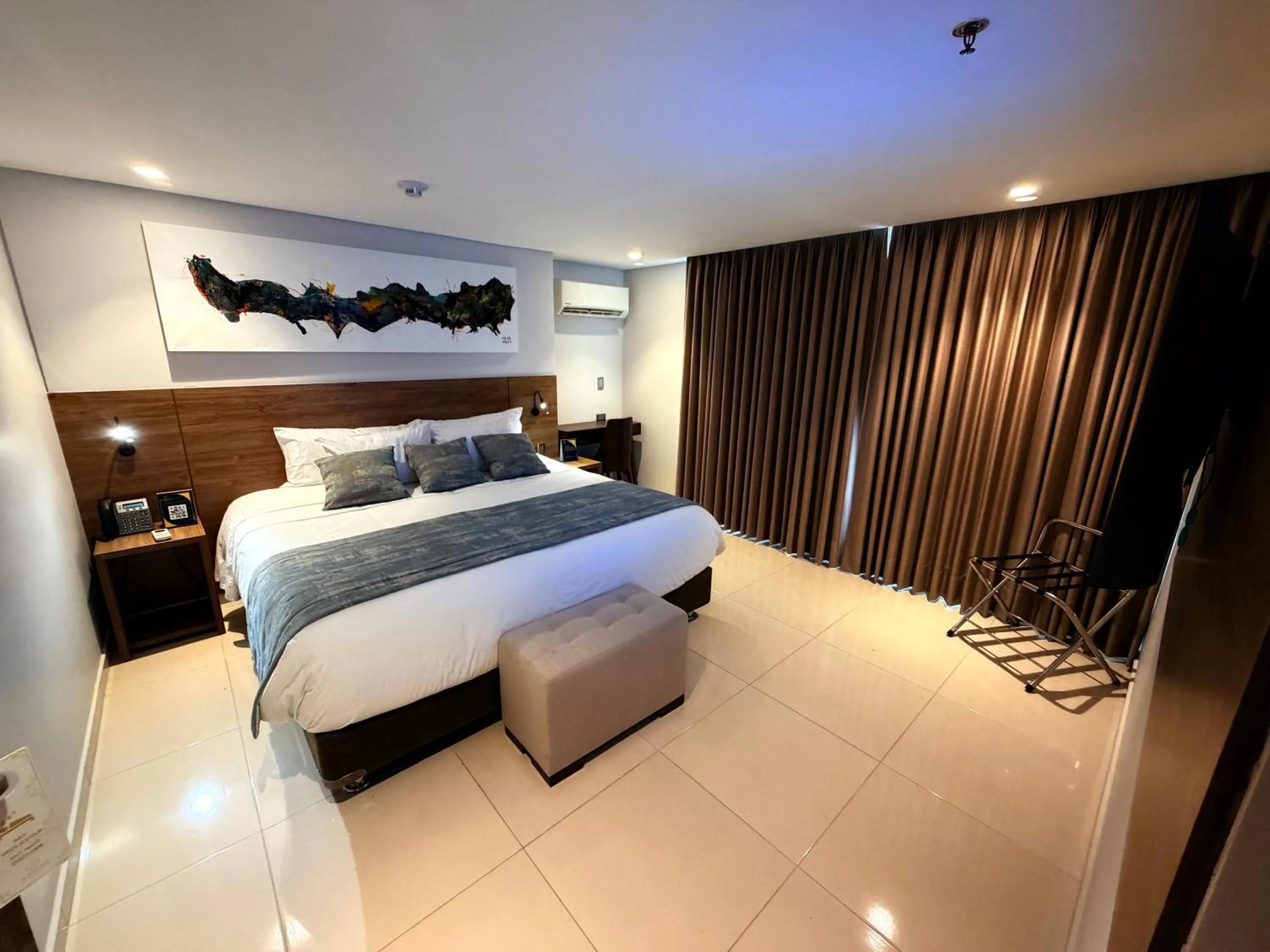 Bed in Ambar Hotel Boutique Cali