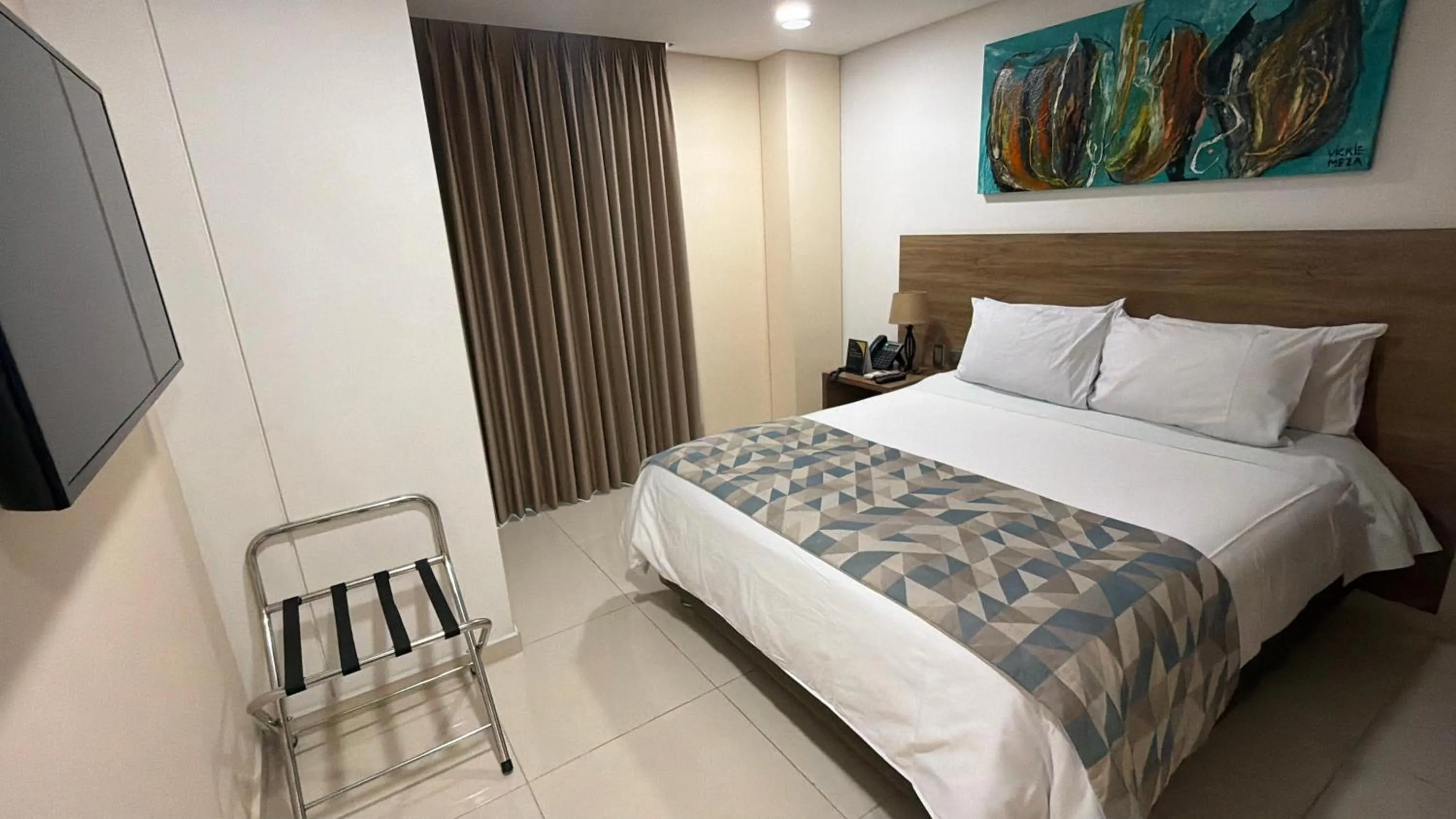 Bed in Ambar Hotel Boutique Cali