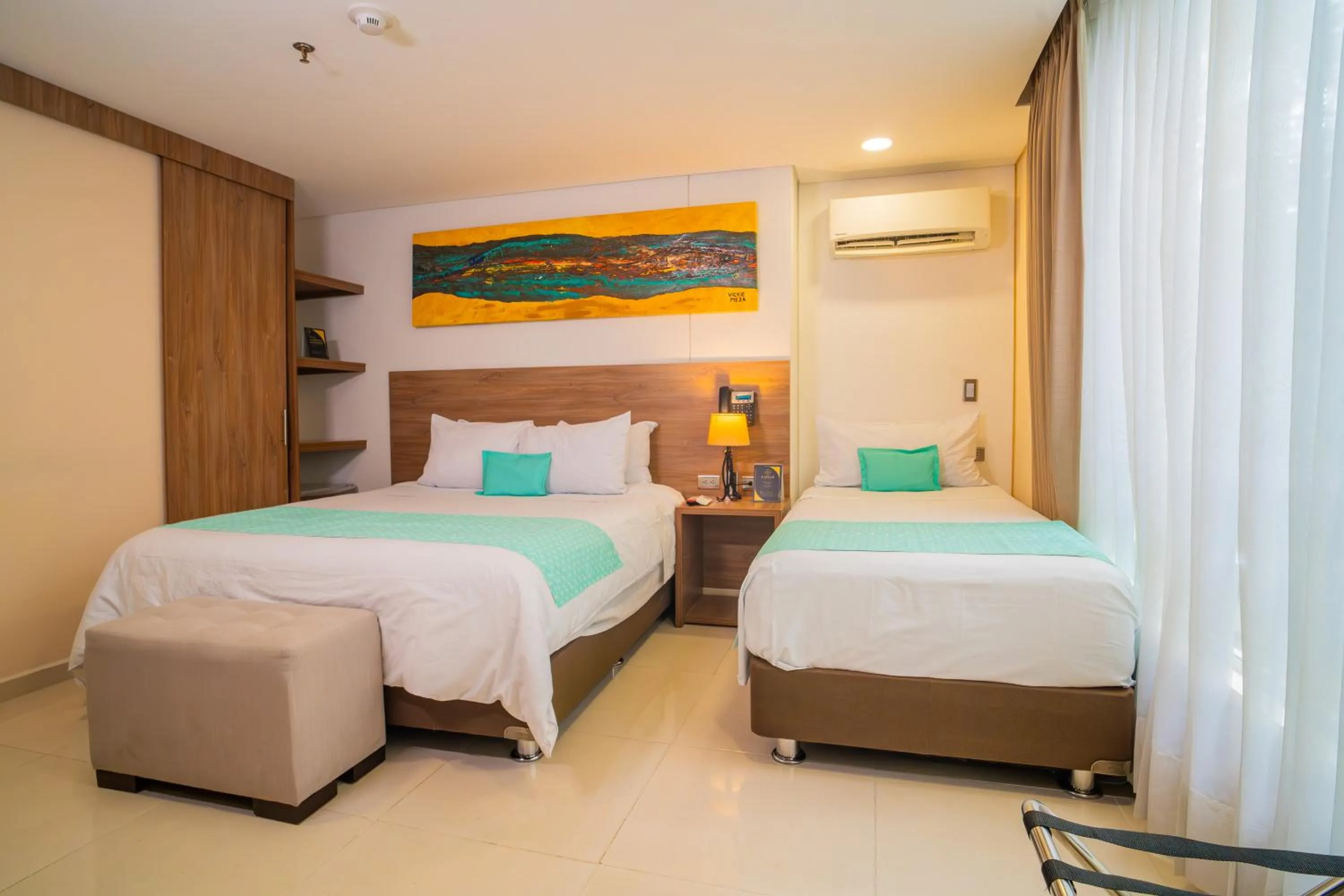 Bed in Ambar Hotel Boutique Cali