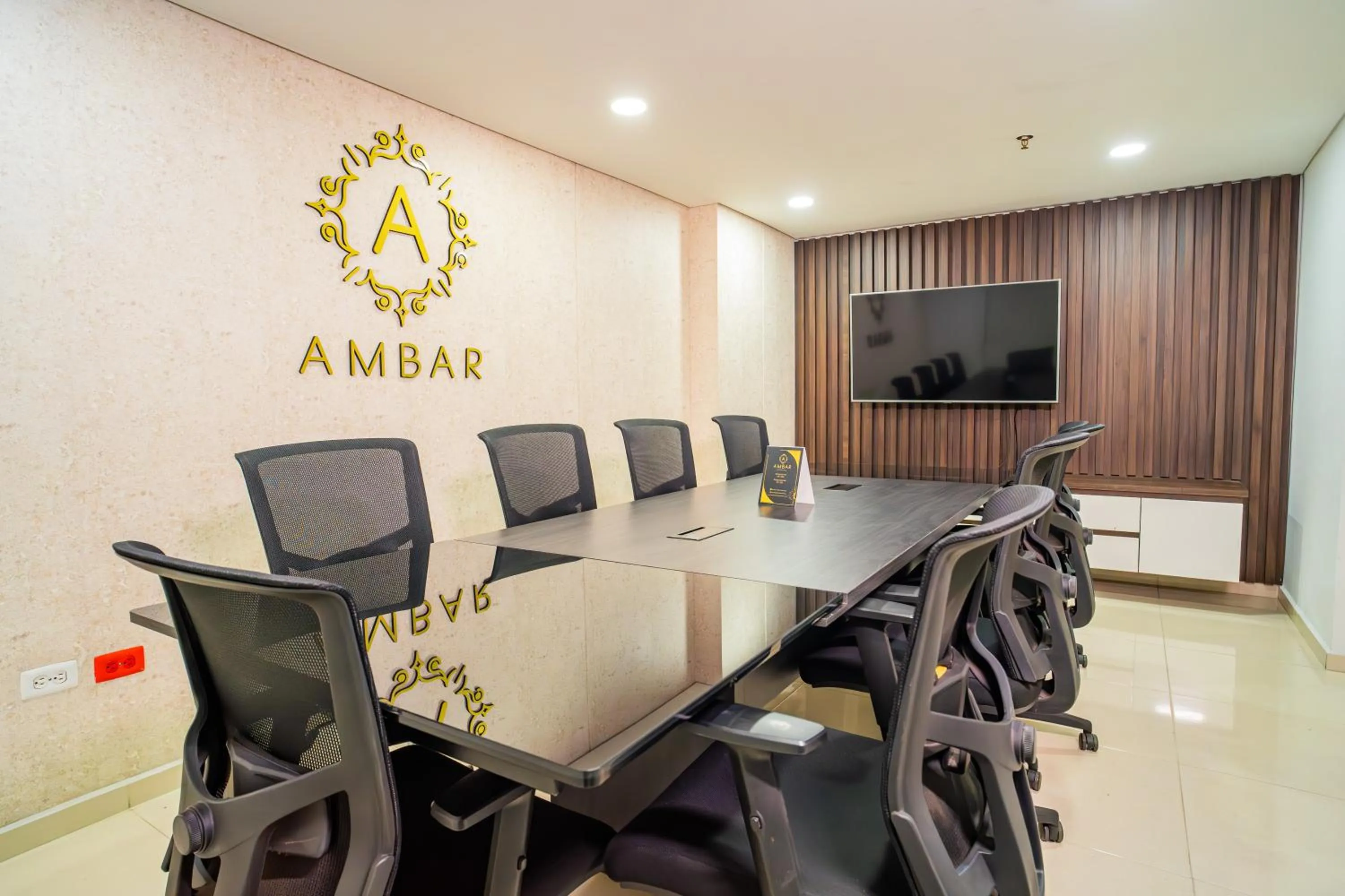 Seating area in Ambar Hotel Boutique Cali