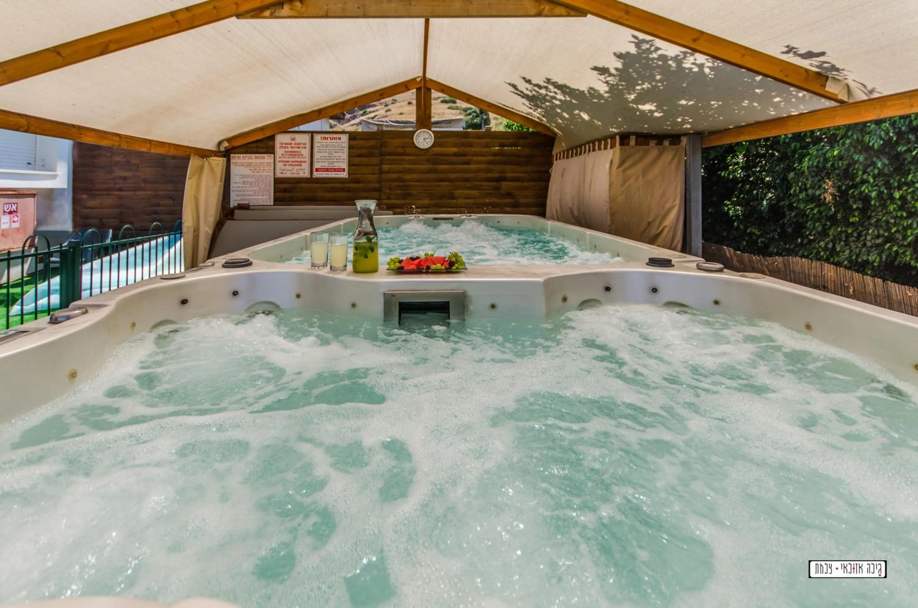 Hot Tub in Avigail Guest House