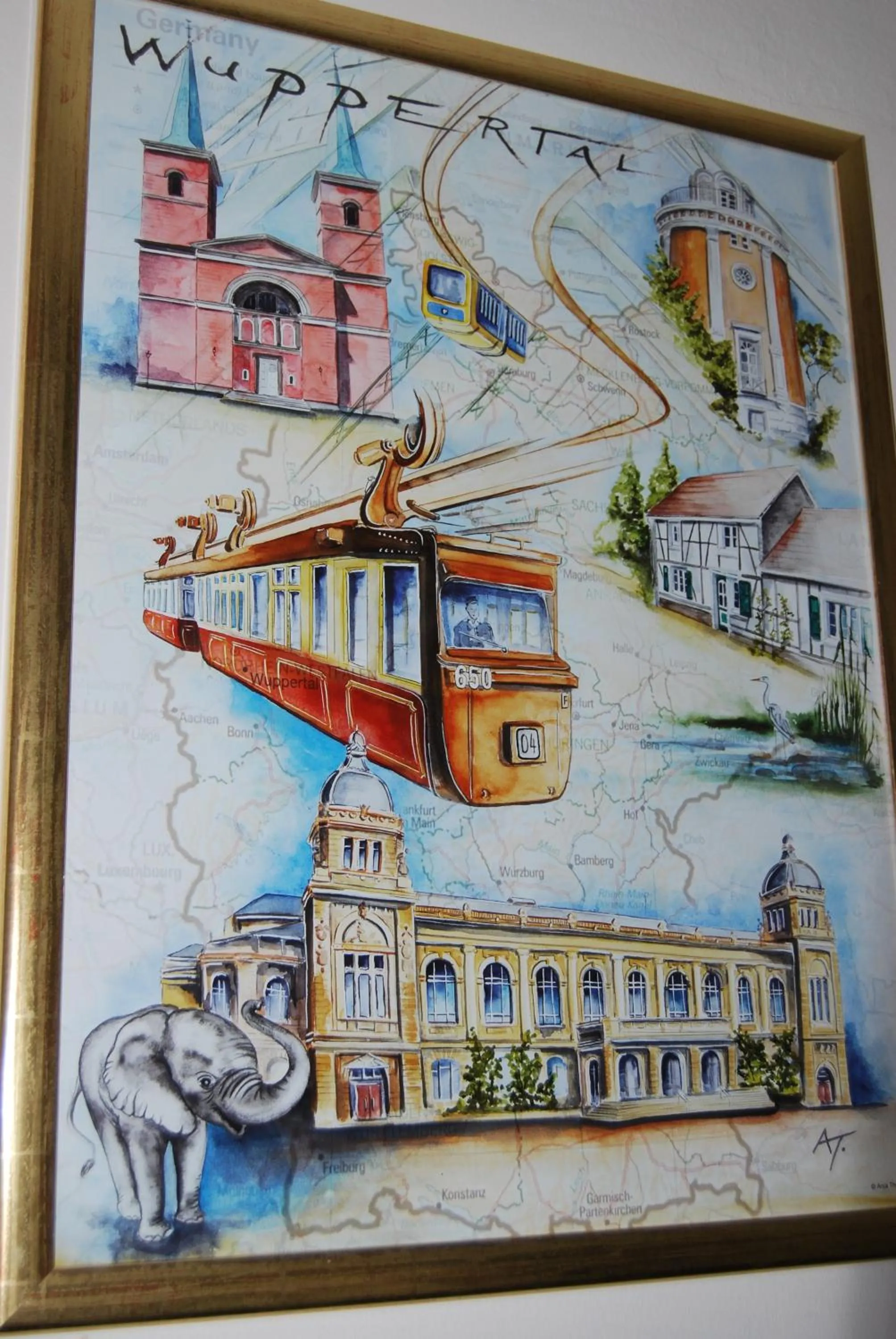 Decorative detail in Messewohnung Augusta
