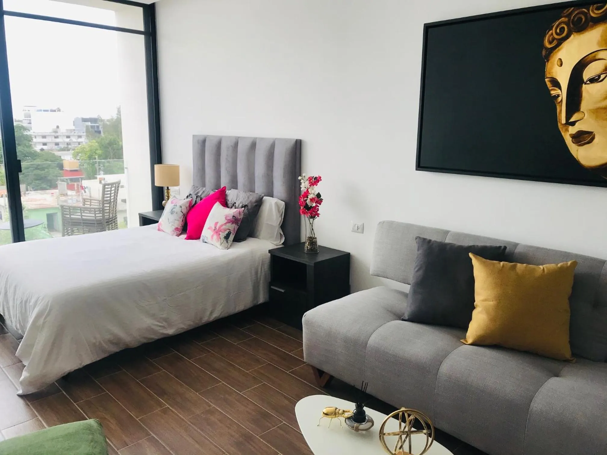 Living room, Bed in Edificio Vanessa 24 studios