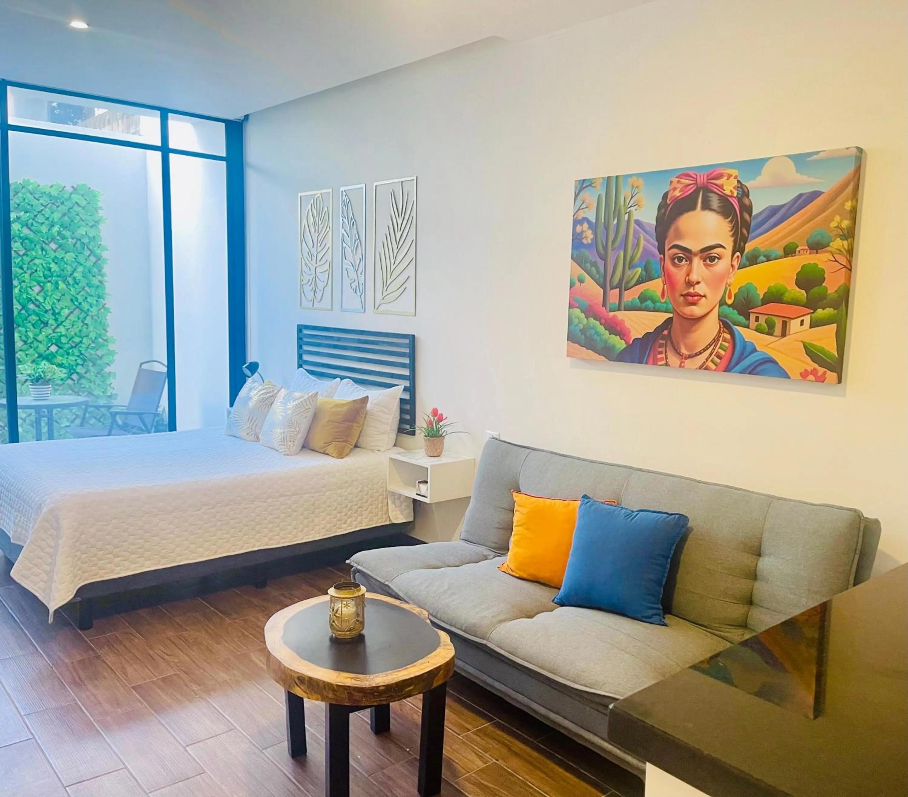 Bed in Edificio Vanessa 24 studios