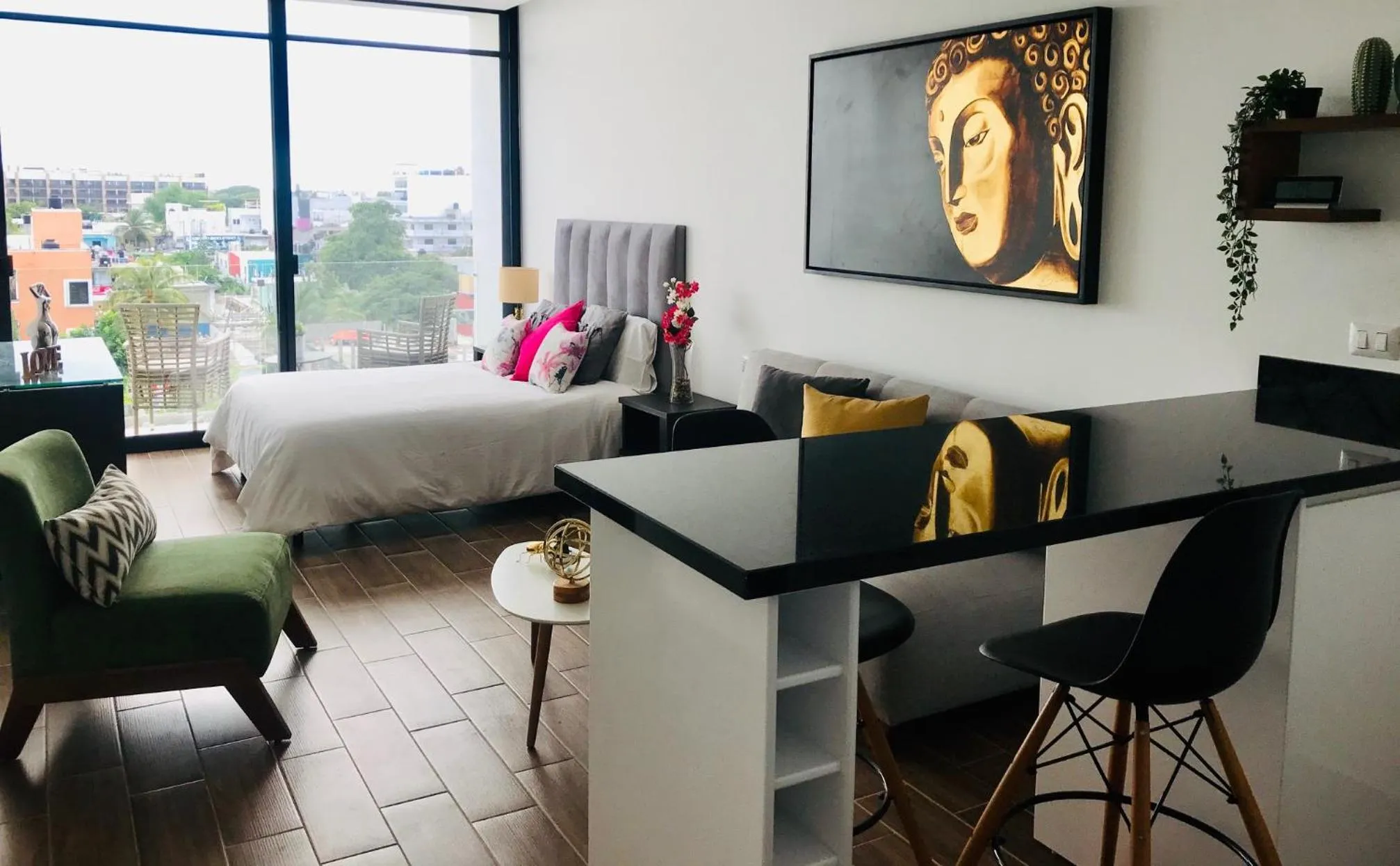 Living room, Bed in Edificio Vanessa 24 studios