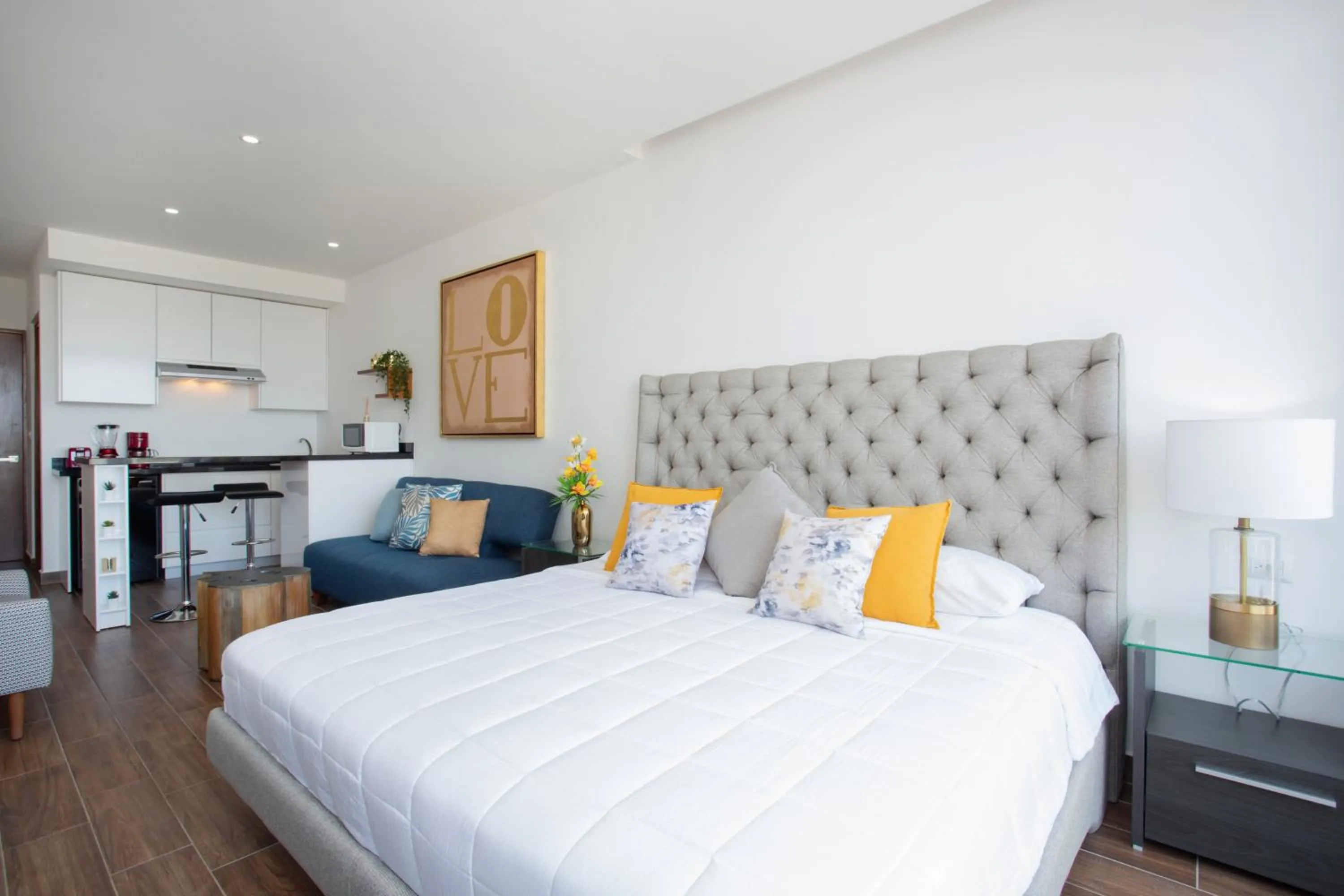 Bed in Edificio Vanessa 24 studios