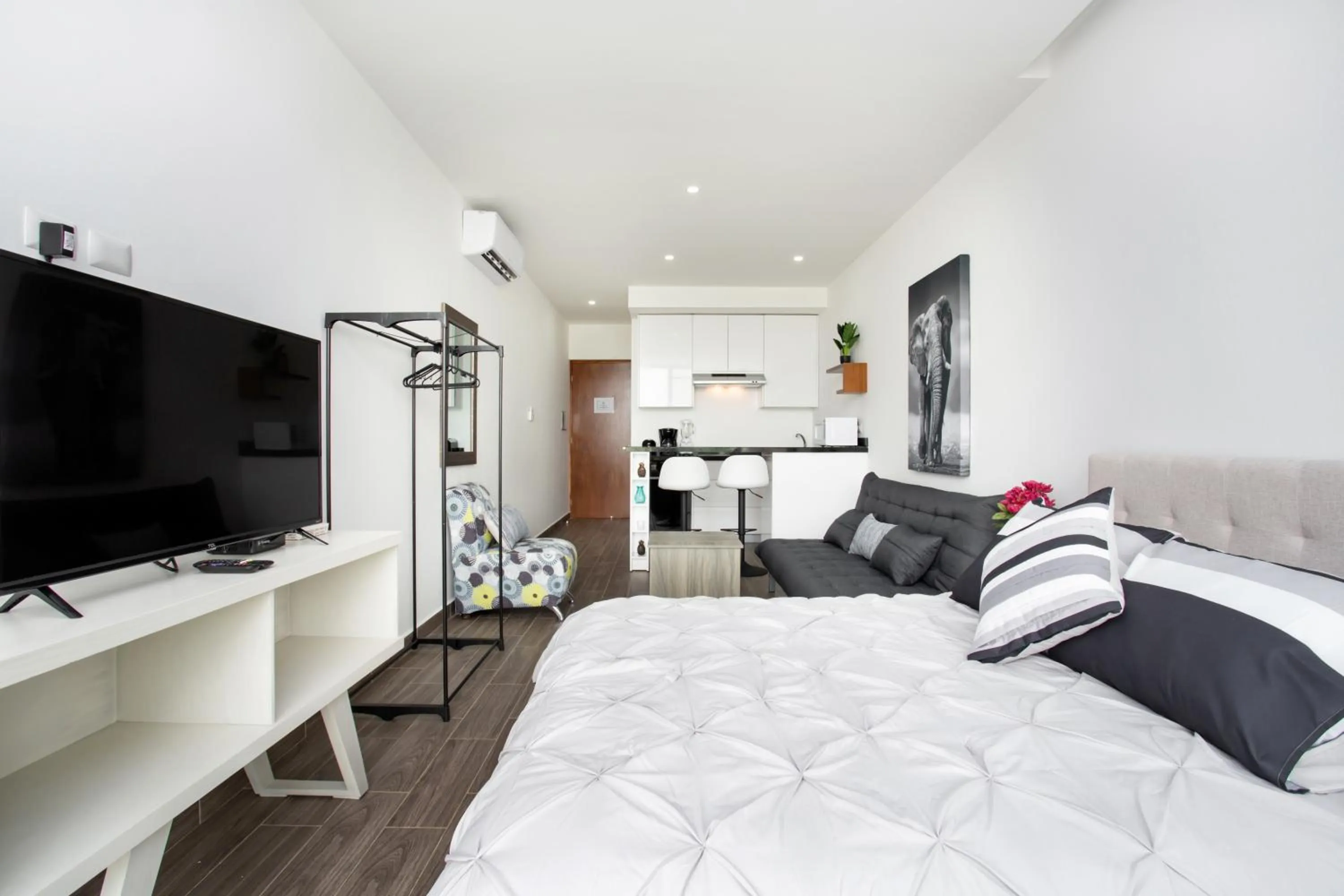 Bed in Edificio Vanessa 24 studios