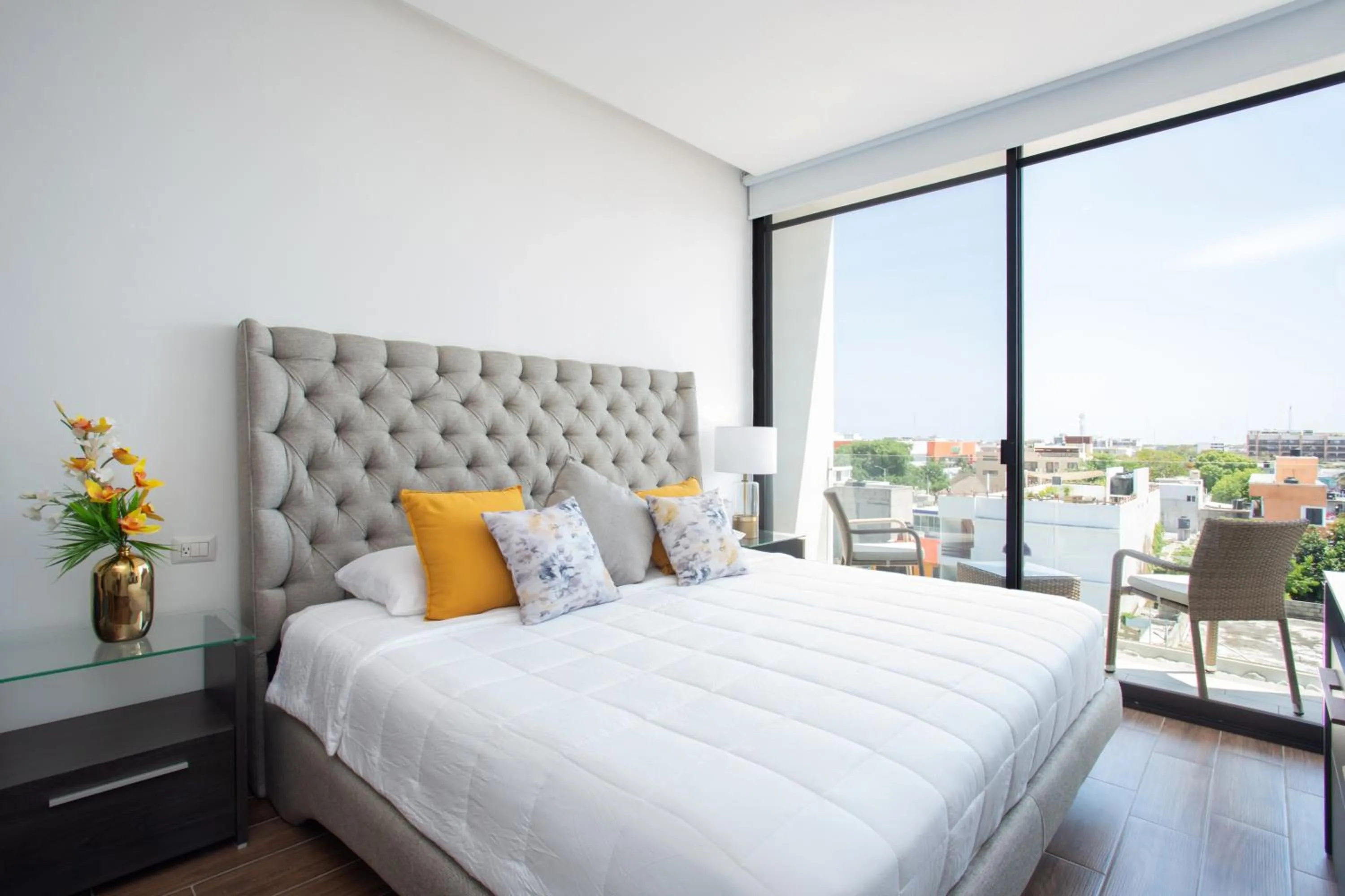 Bed in Edificio Vanessa 24 studios