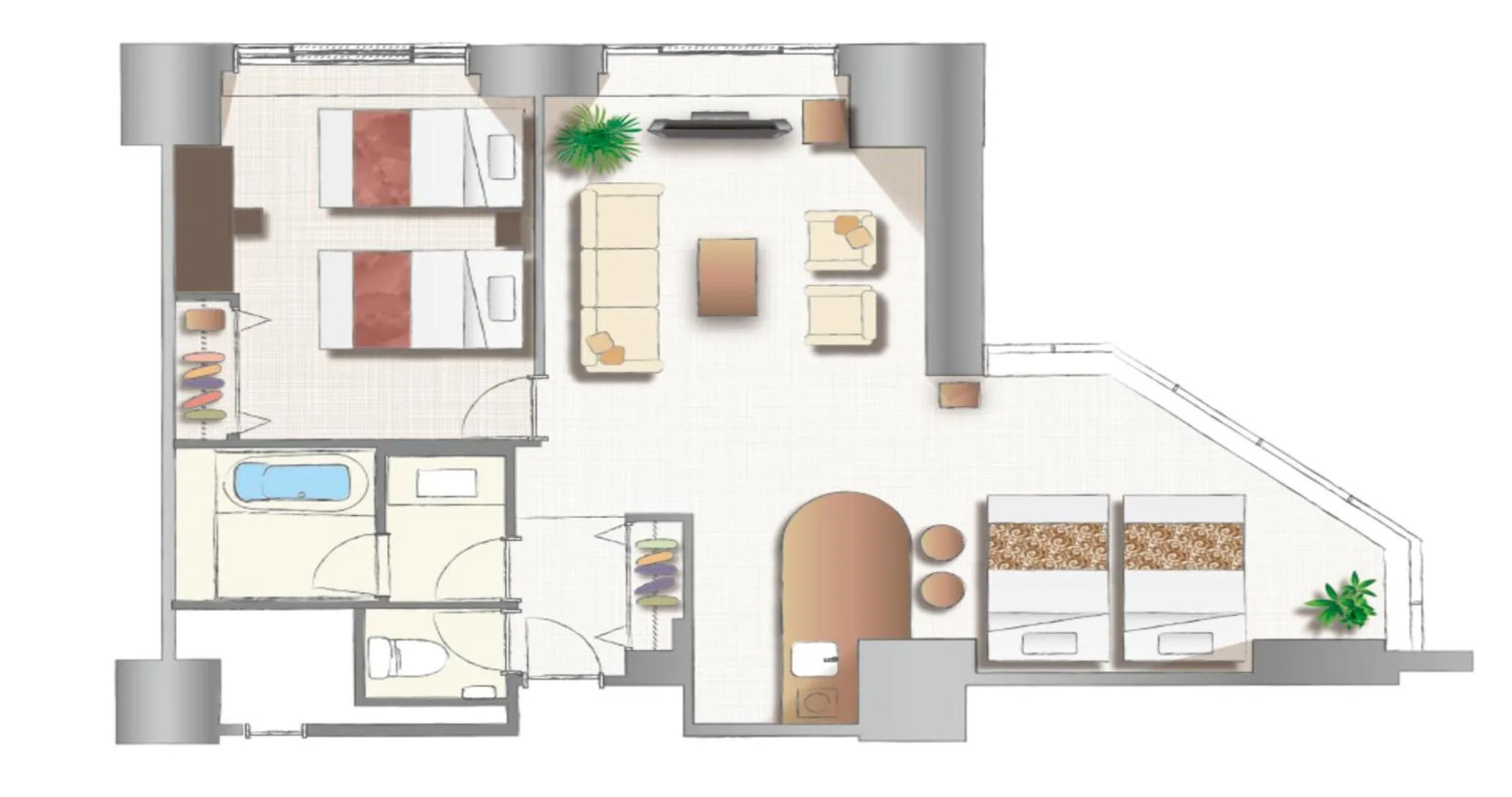 Floor plan in Resol no Mori