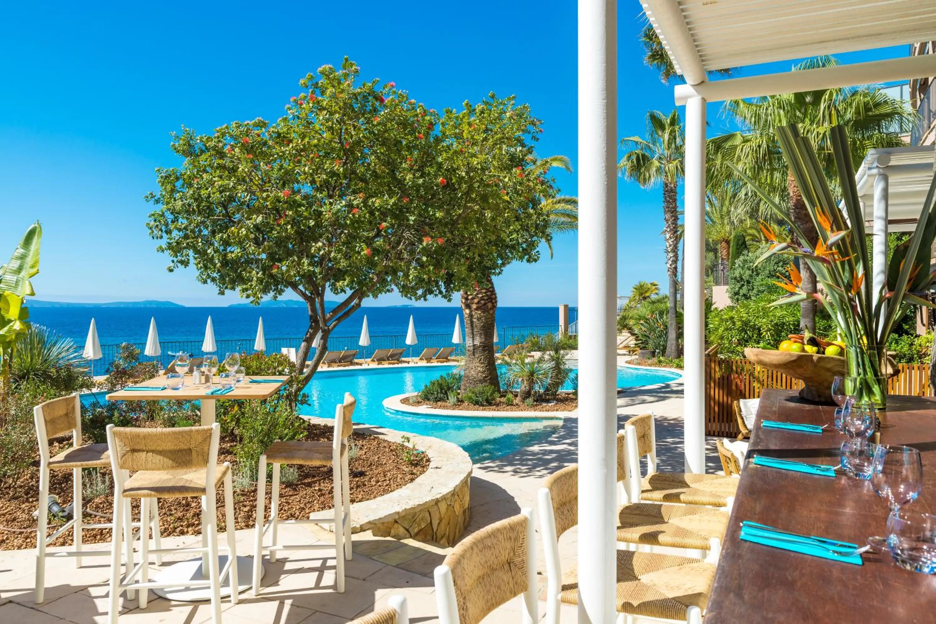 Patio in Hôtel Le Bailli De Suffren