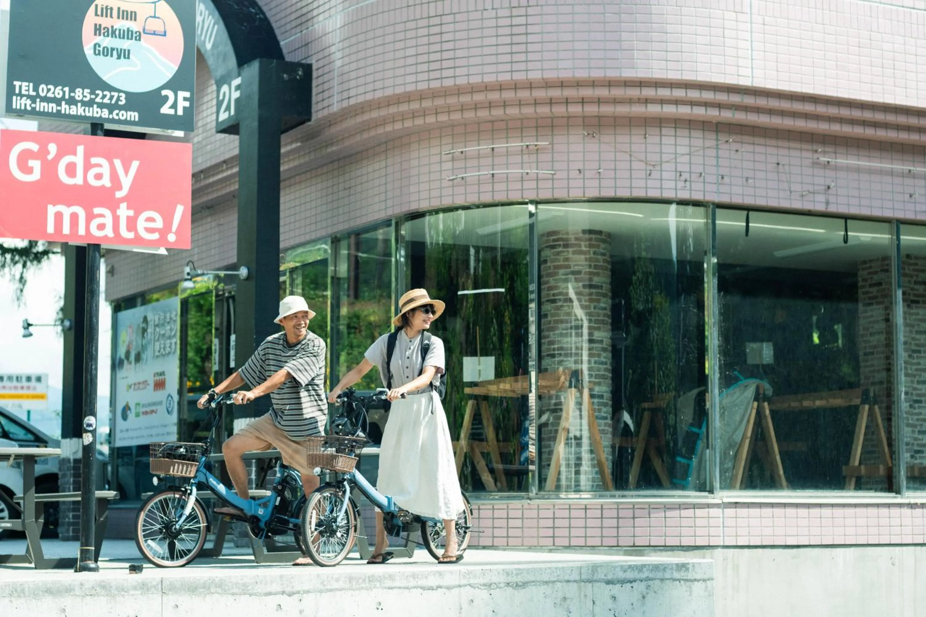 Cycling in Lift Inn Hakuba Goryu