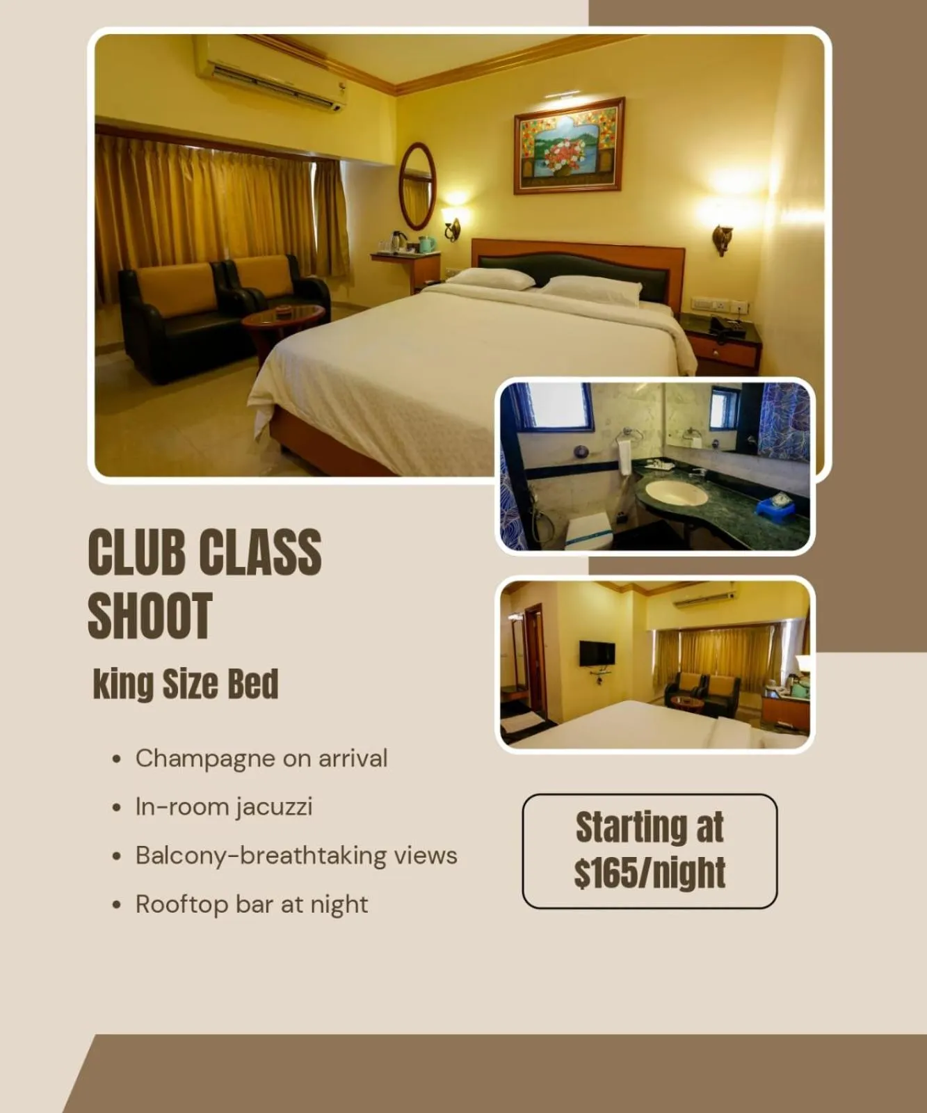 Bed in Hotel Nahar Manchester Inn