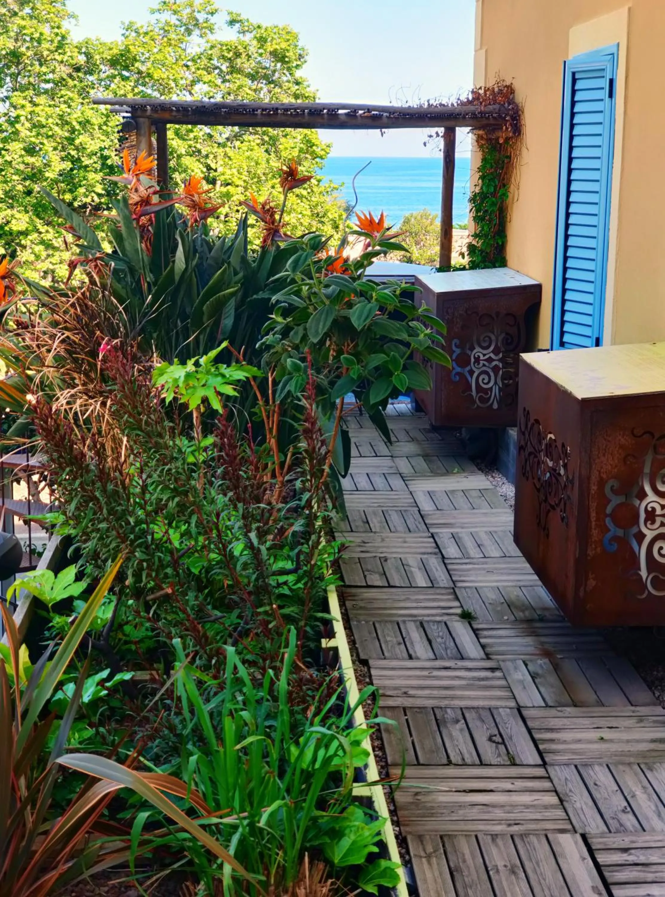 Balcony/Terrace in Sud Hôtel Restaurant