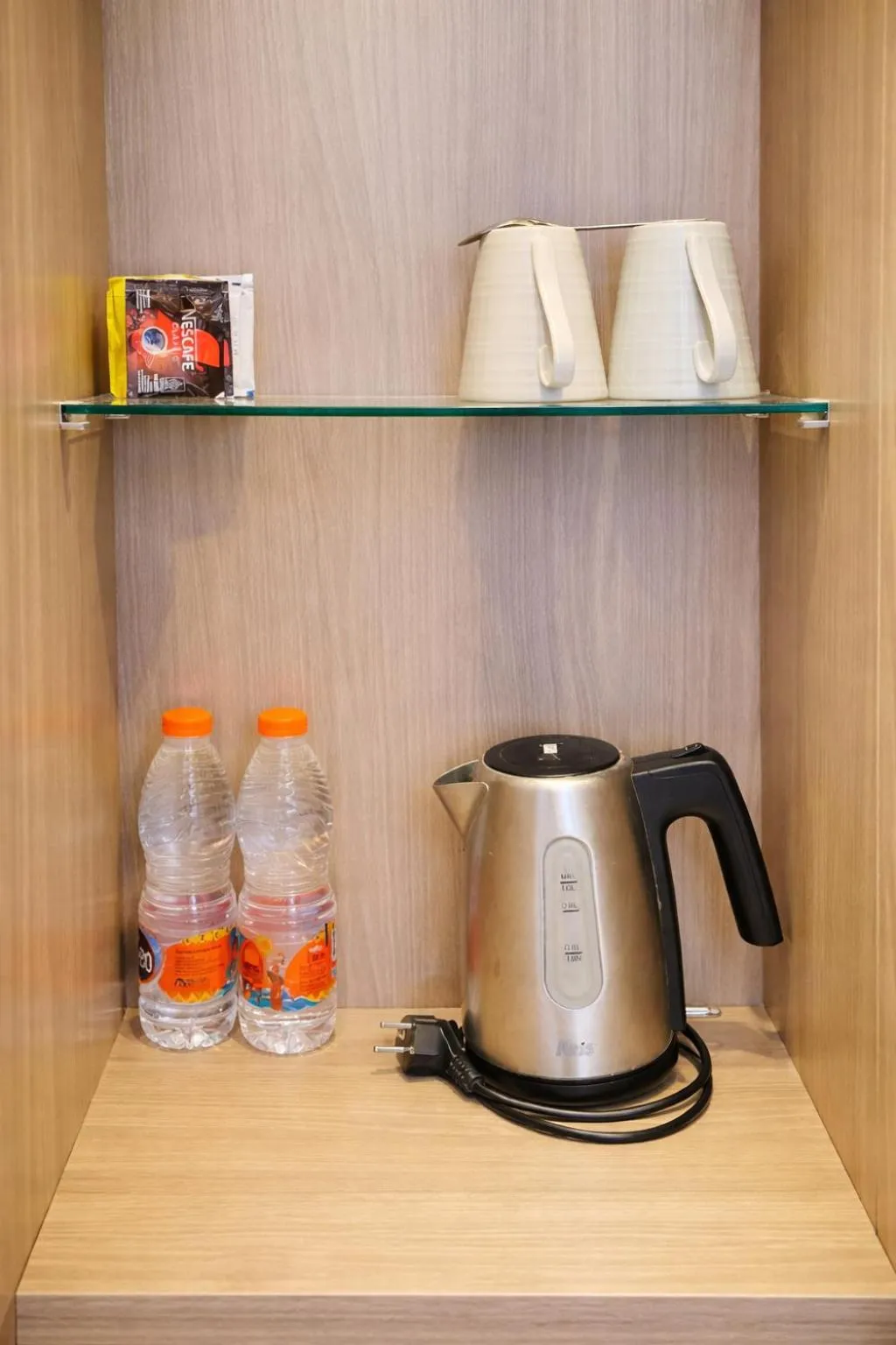 Coffee/tea facilities in Grand Kuta Hotel Lombok - Pool - 43 inch Google TV - Strong 60Mbps WiFi - New Enhanced Management