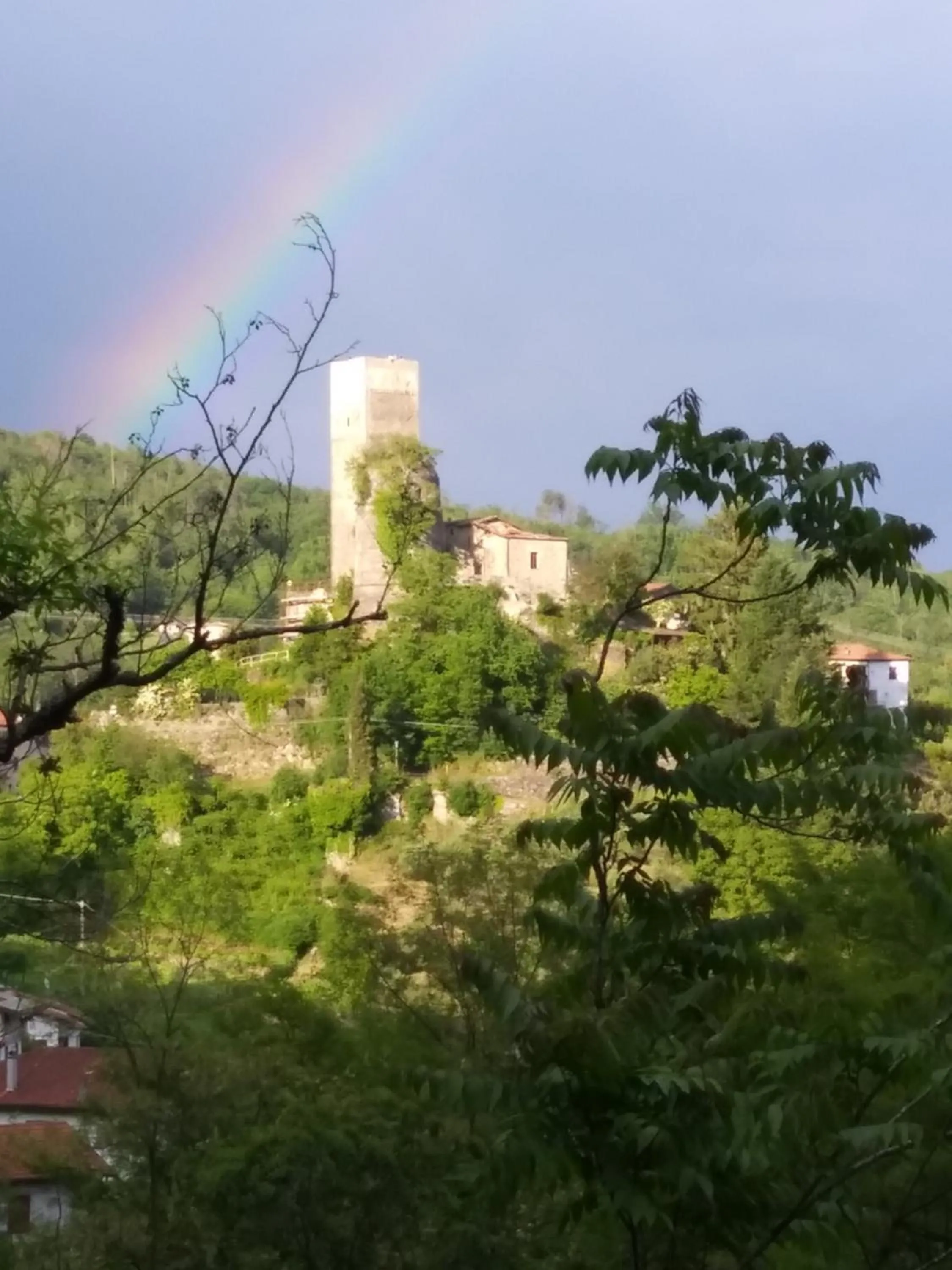 People in B&B Il Tempo Del Vento in front of the Castle