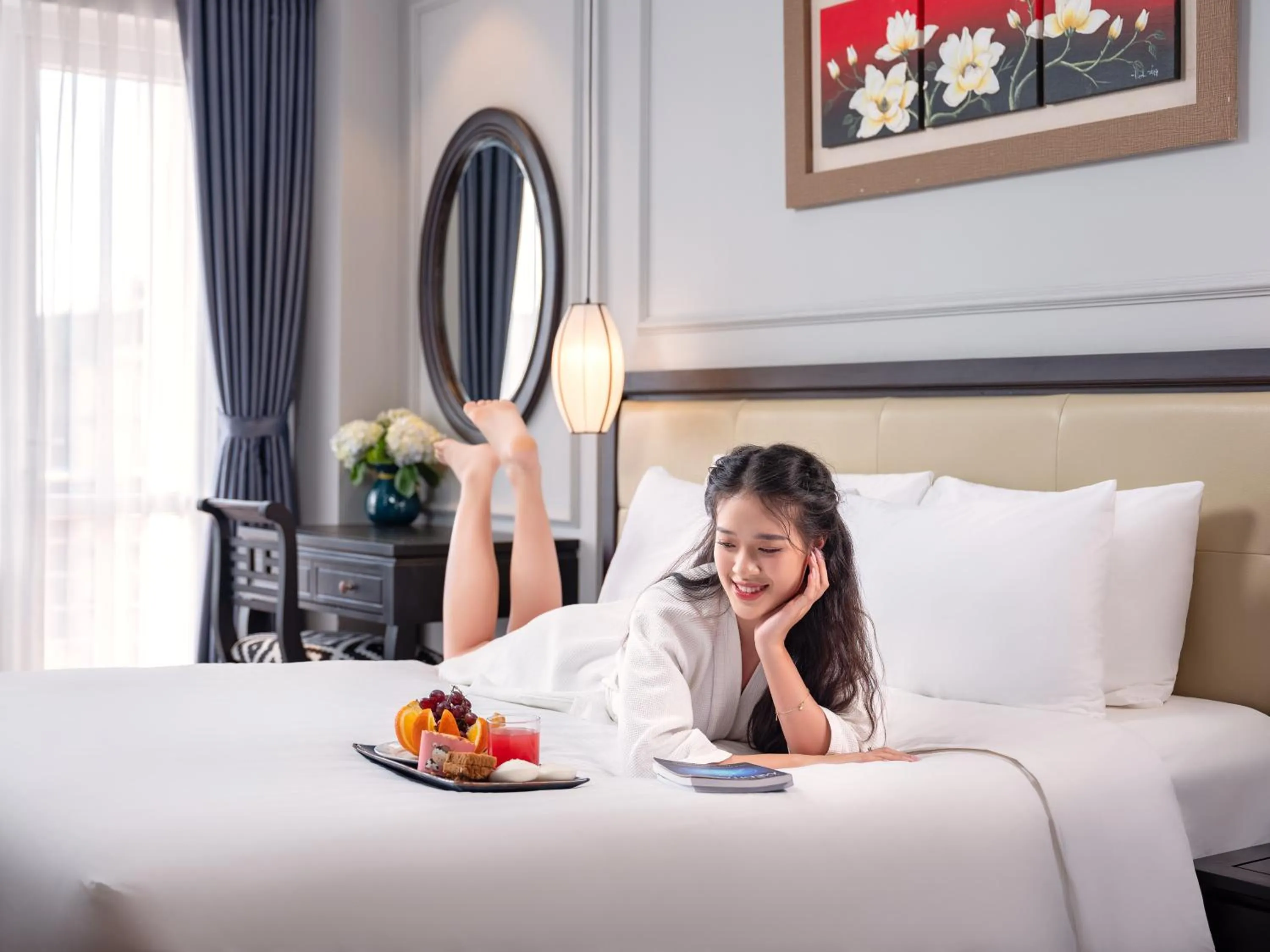 Bed in Hue Serene Palace Hotel