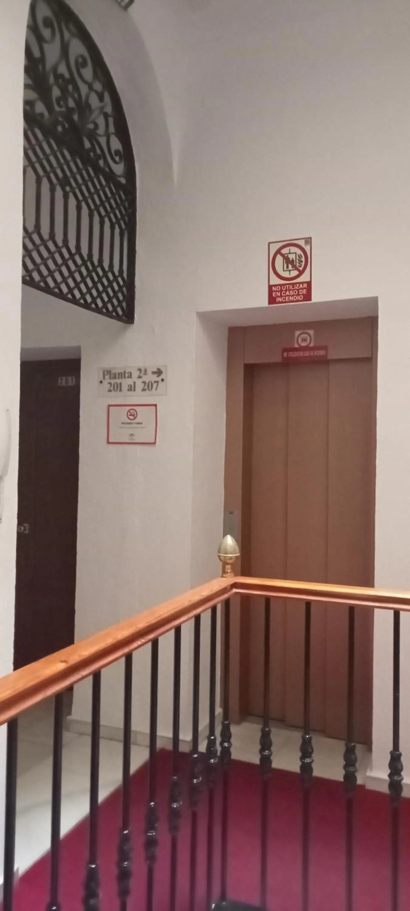 Inner courtyard view in Hostal Bahía