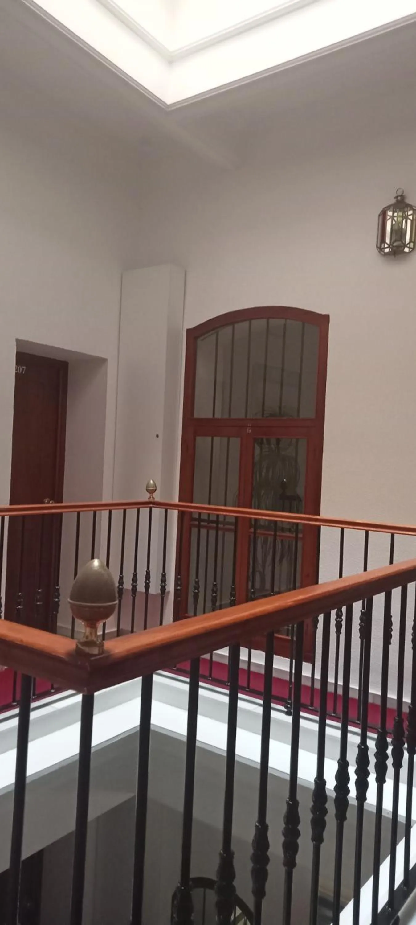 Inner courtyard view in Hostal Bahía