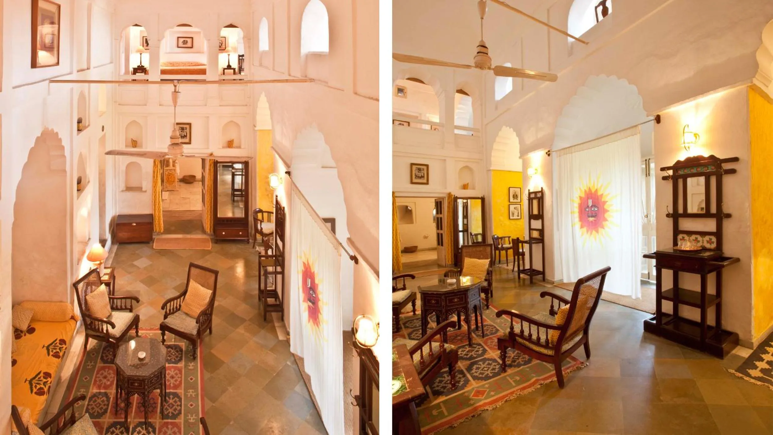 Living room in Neemrana Fort-Palace