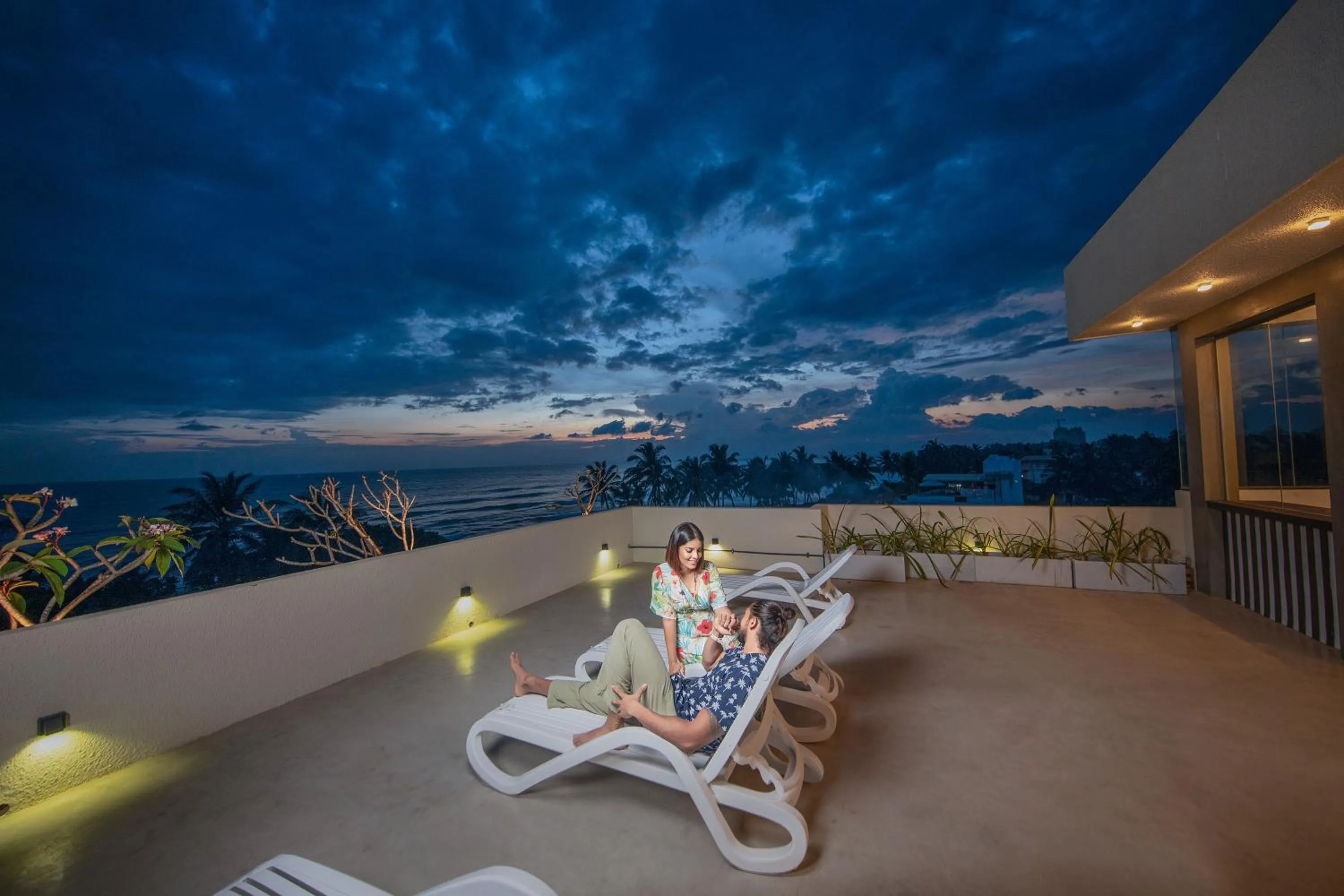 Balcony/Terrace in de MODA Boutique Hotel Galle