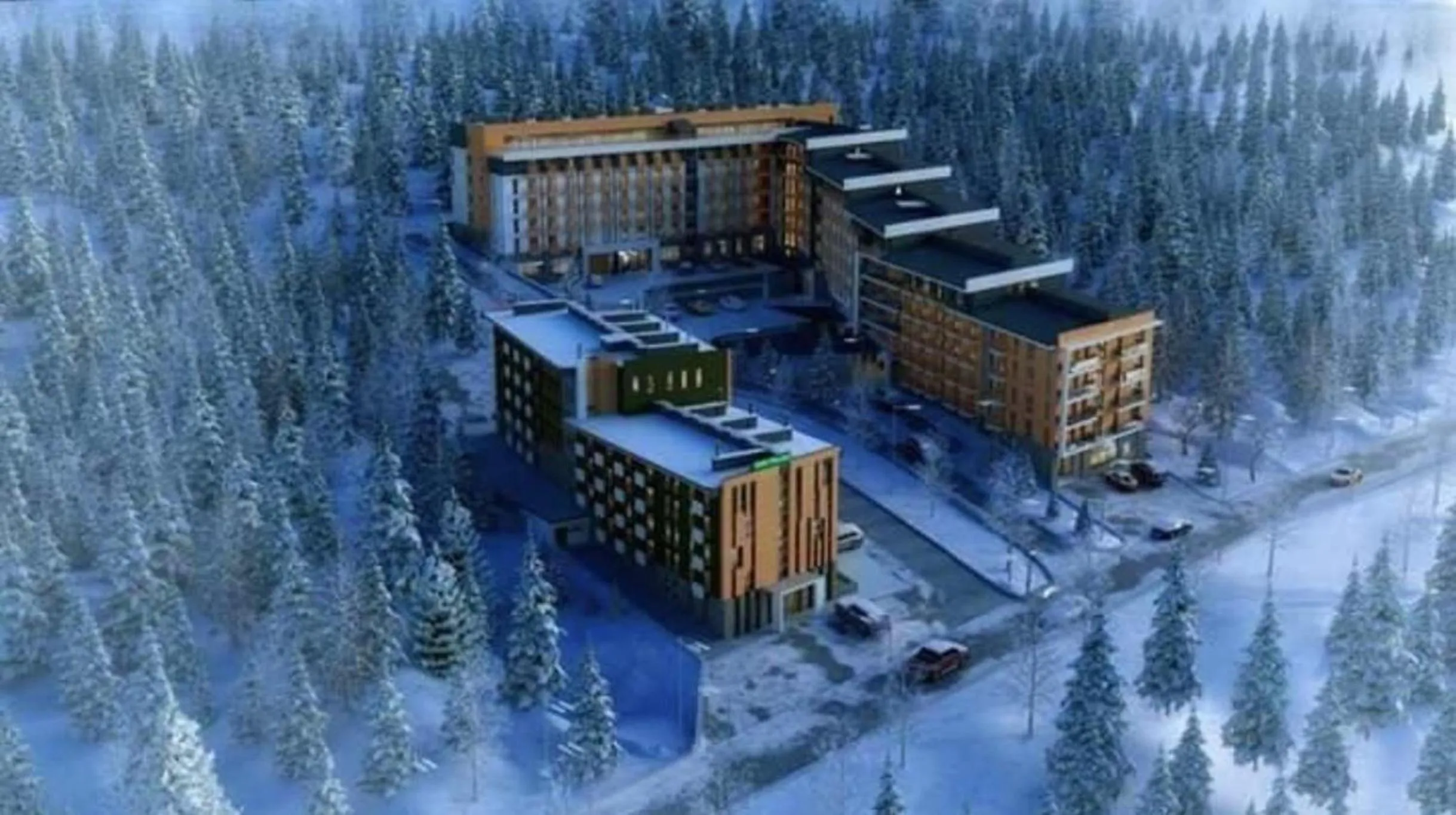 Property building in Aparthotel Room 107 at Orbi Palace in Bakuriani