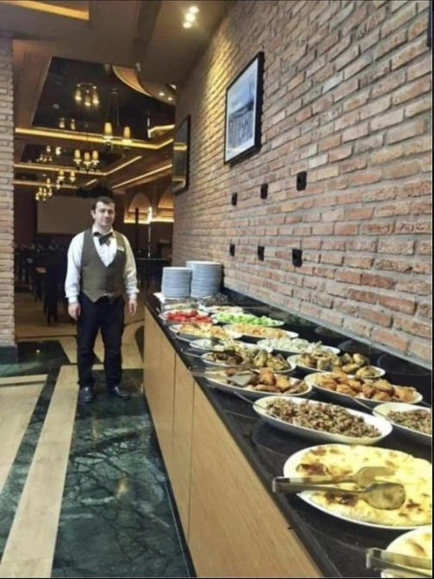 Breakfast in Aparthotel Room 107 at Orbi Palace in Bakuriani