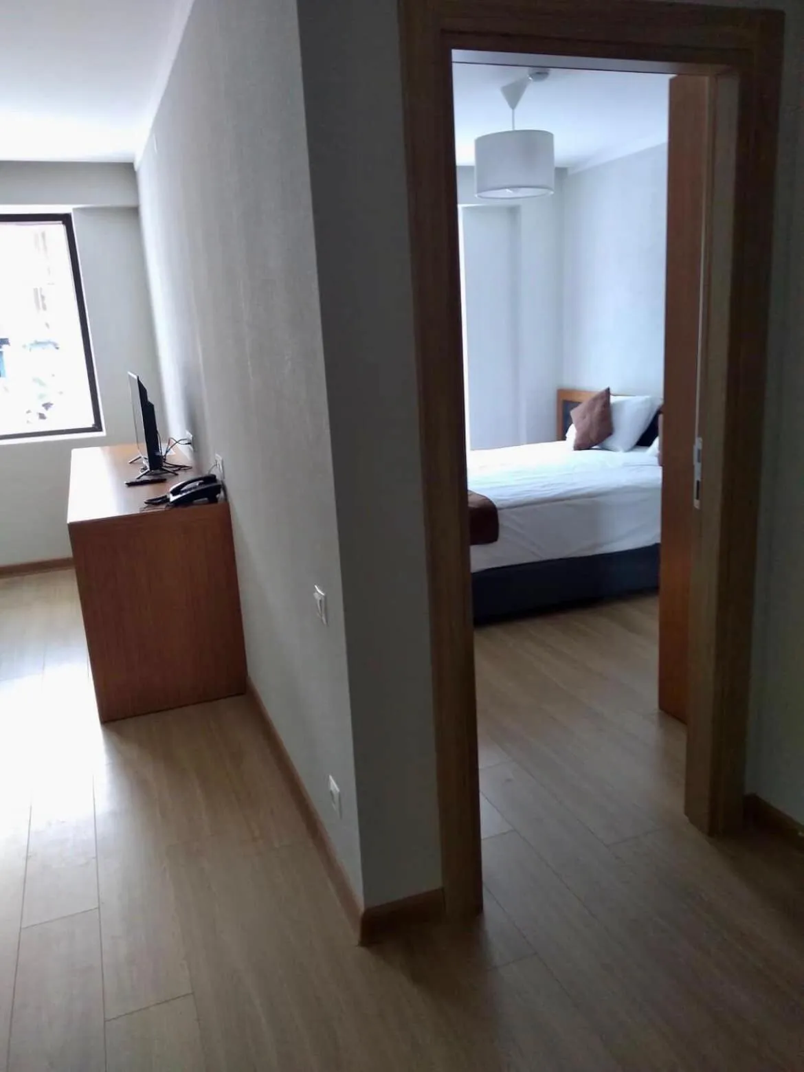 Bedroom, Bed in Aparthotel Room 107 at Orbi Palace in Bakuriani