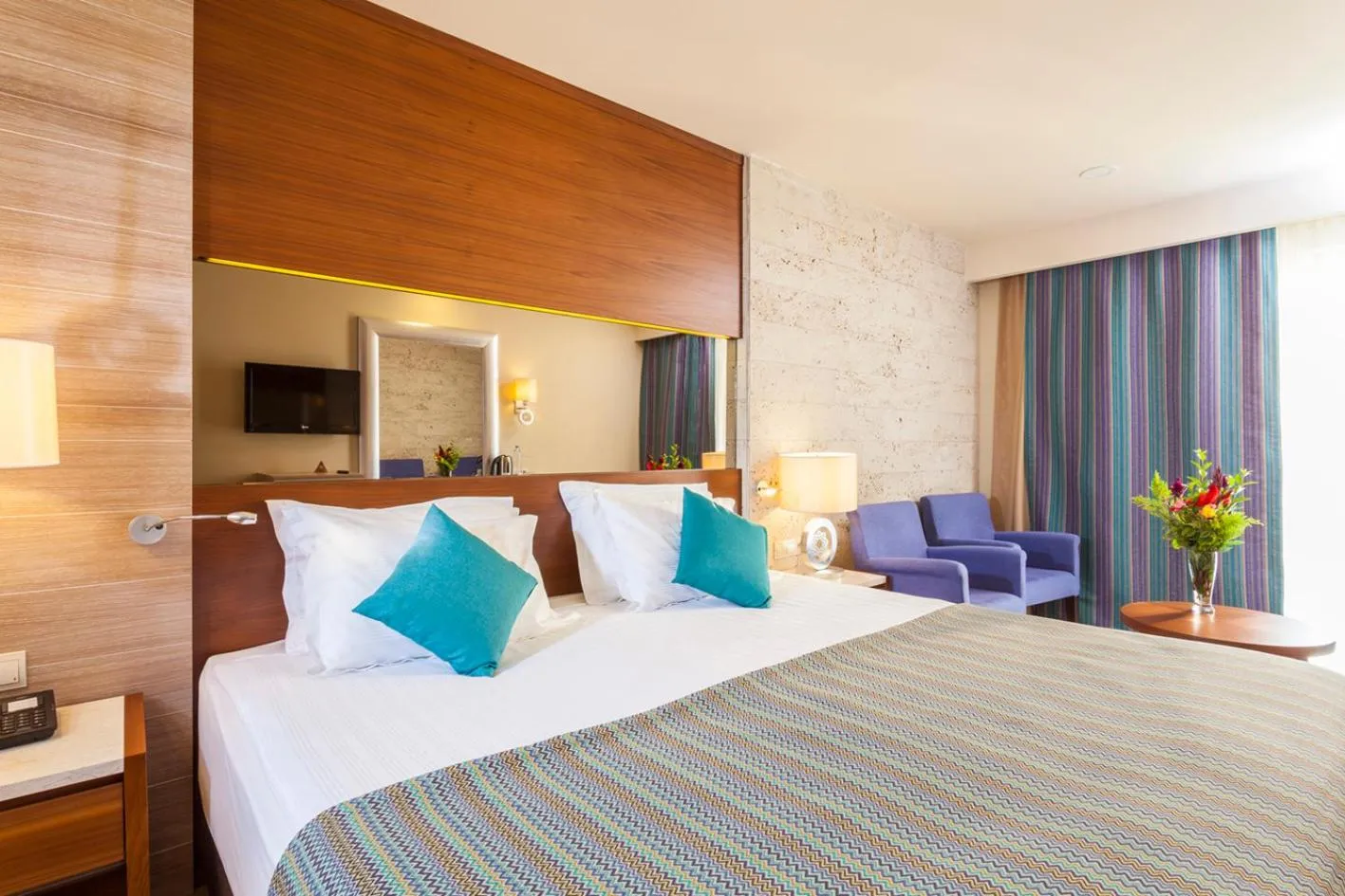 Bed in Melas Lara Hotel