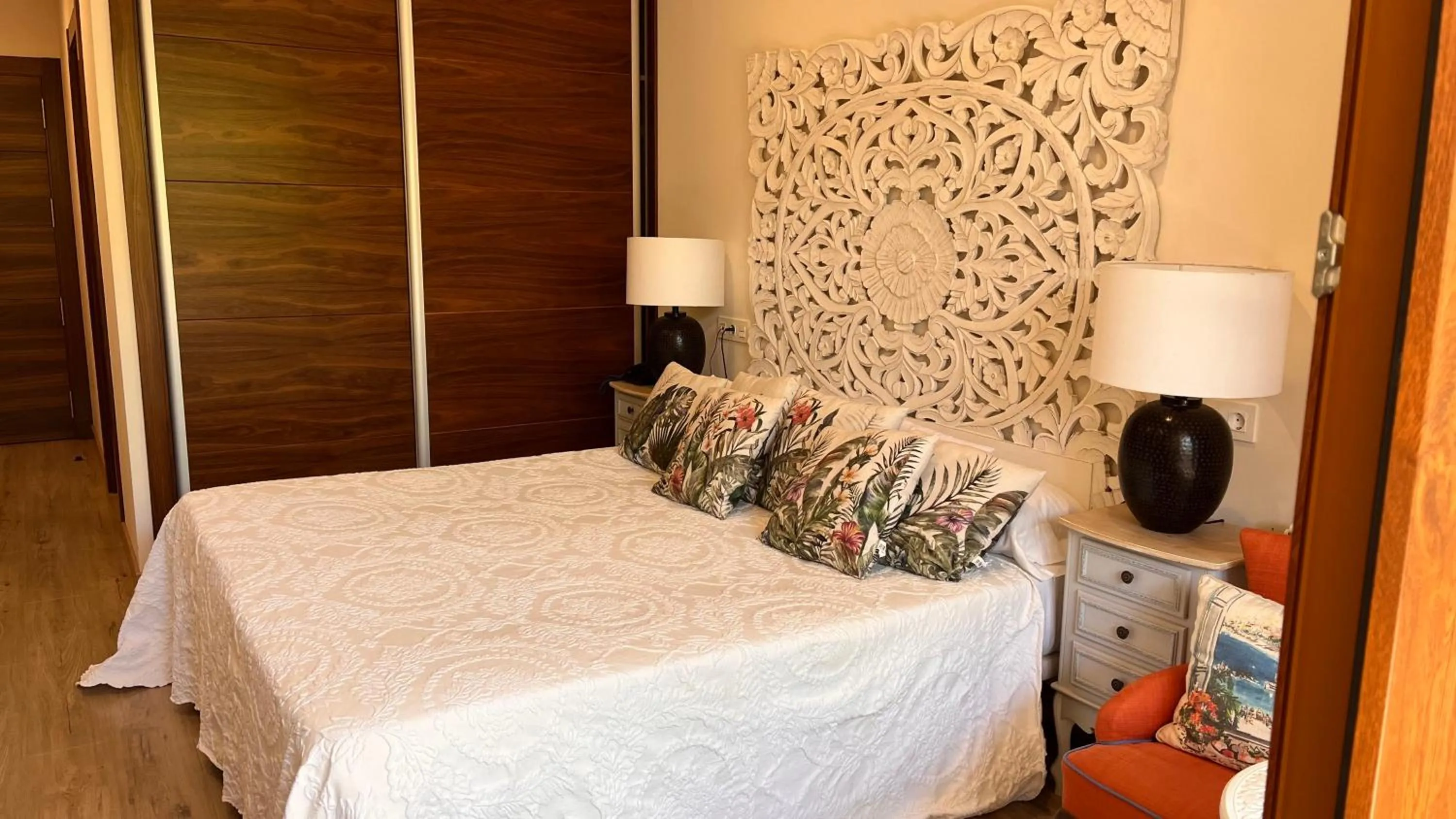 Bed in Hotel Rural Playa de Aguilar