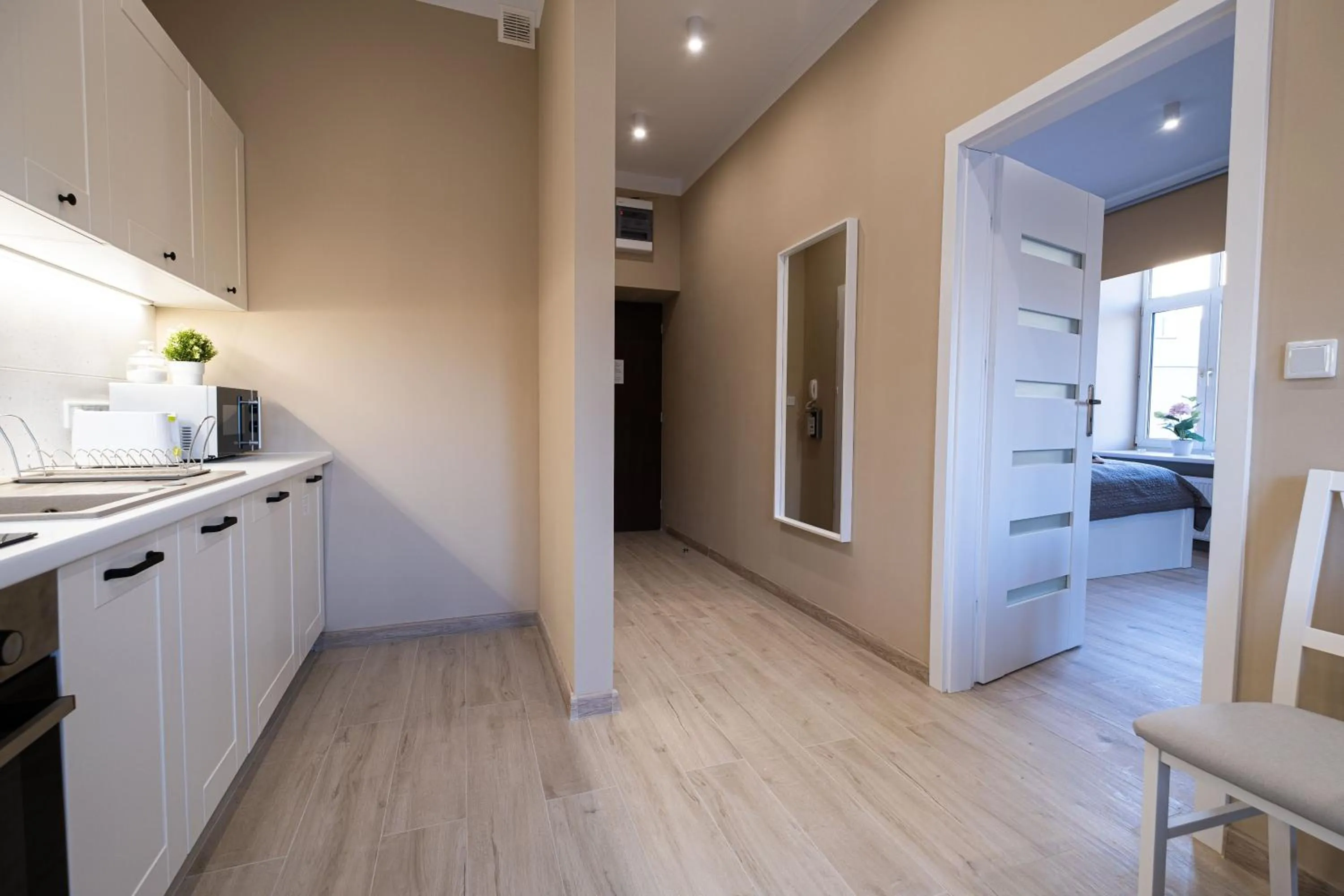 Kitchen or kitchenette in Old Town Vistula Premium Apartments