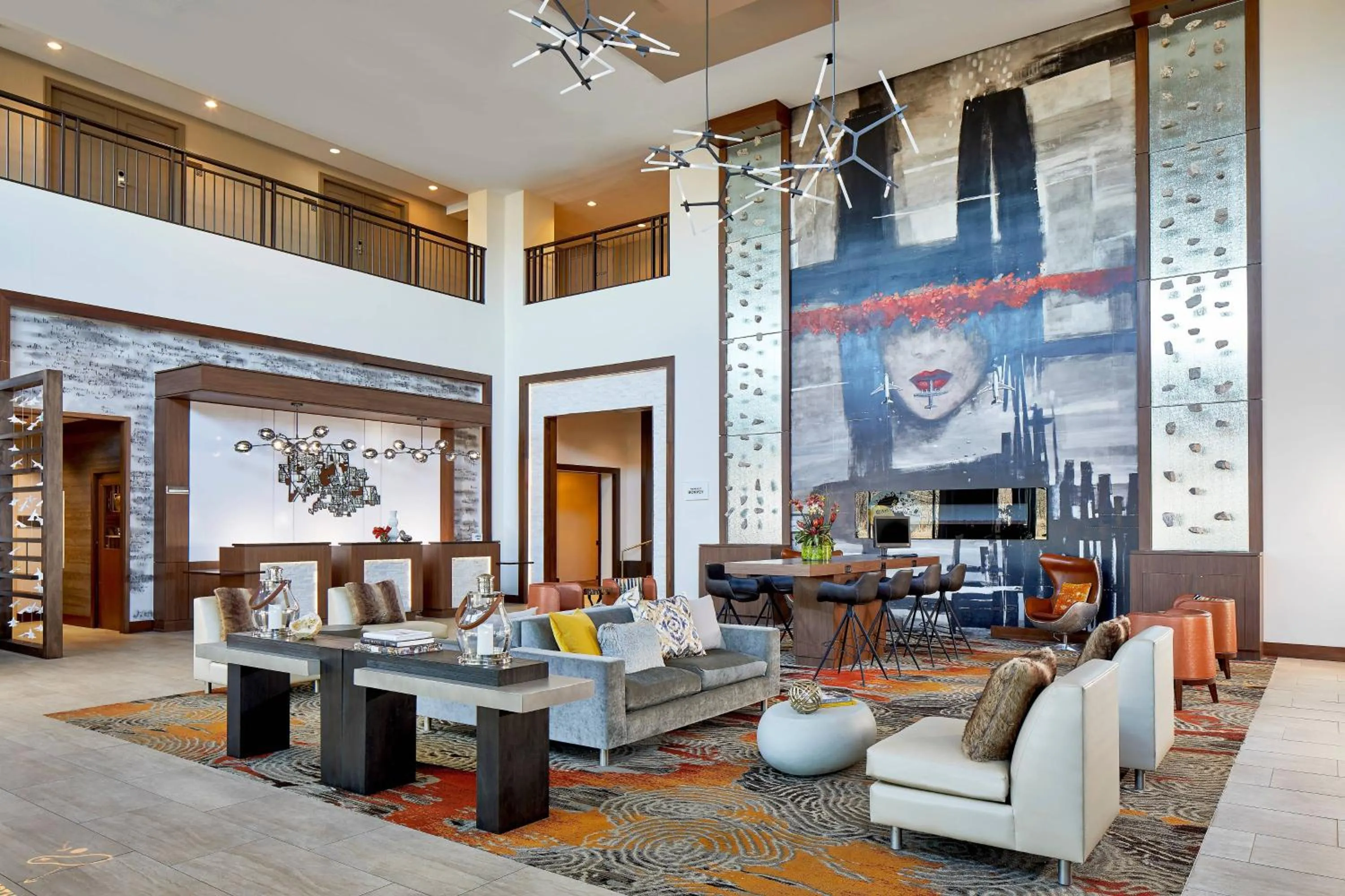 Lobby or reception in Renaissance Chicago Glenview Suites Hotel