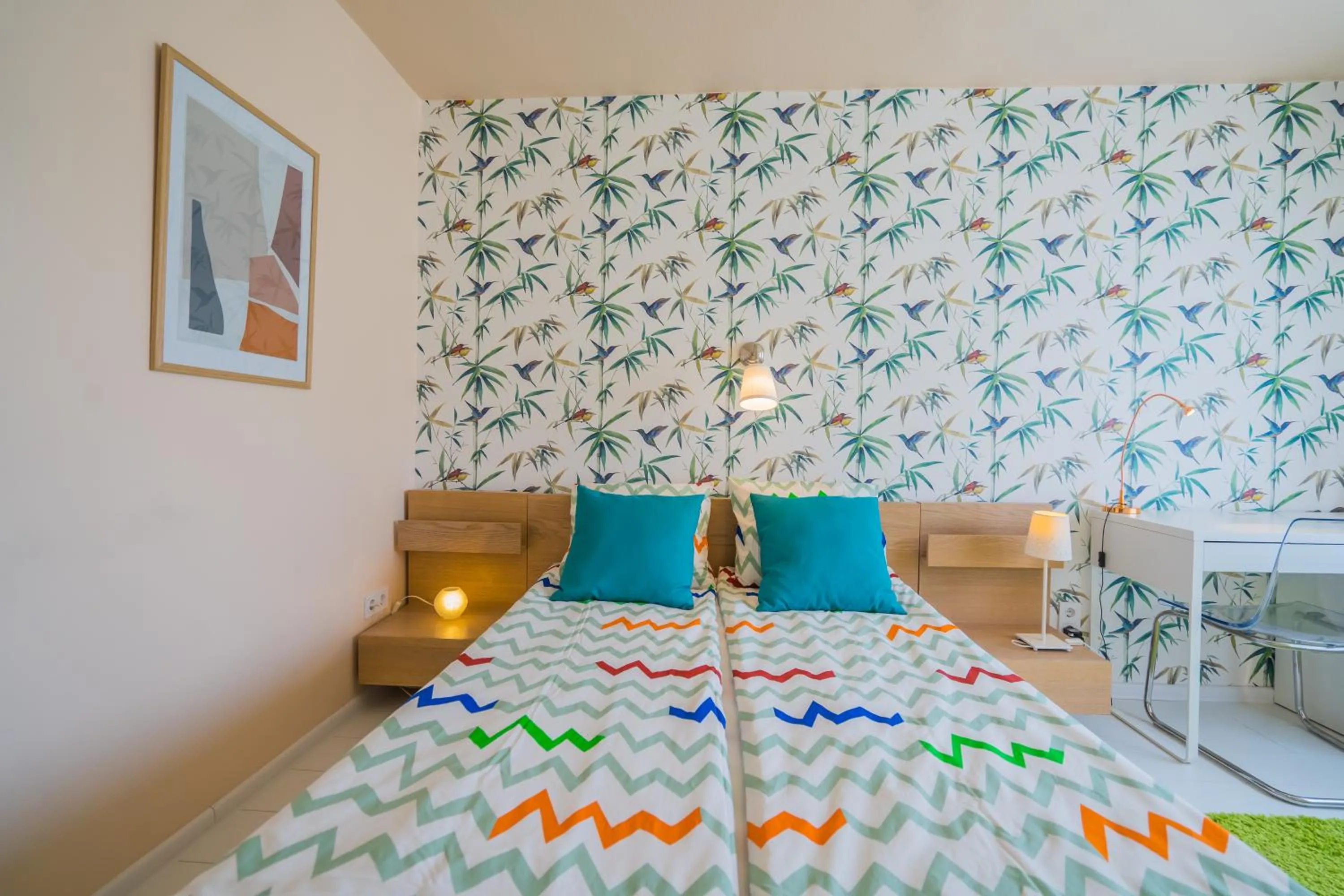 Bed in Villa Mária Vendégház