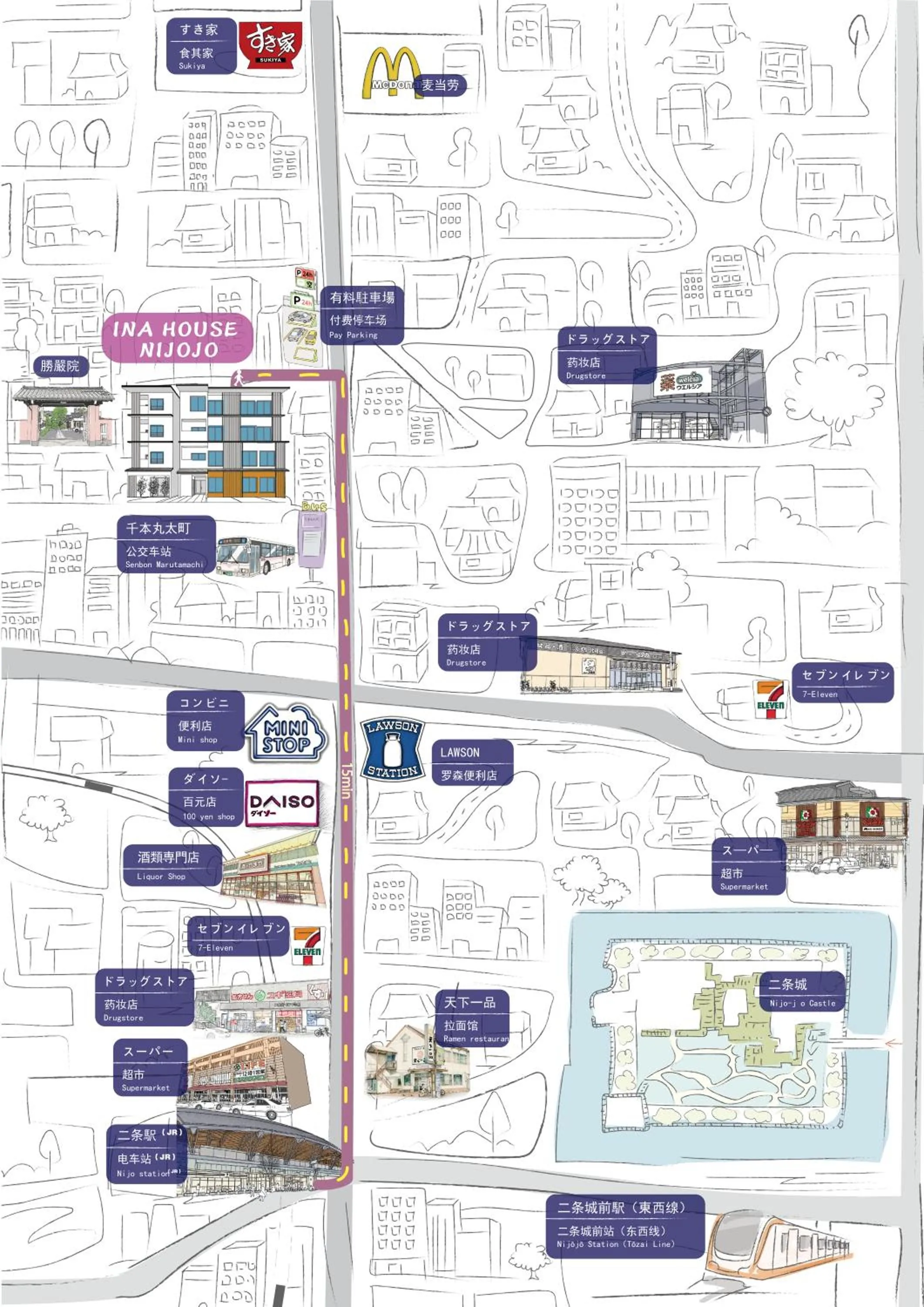 Restaurant/places to eat in INA HOUSE Nijojo