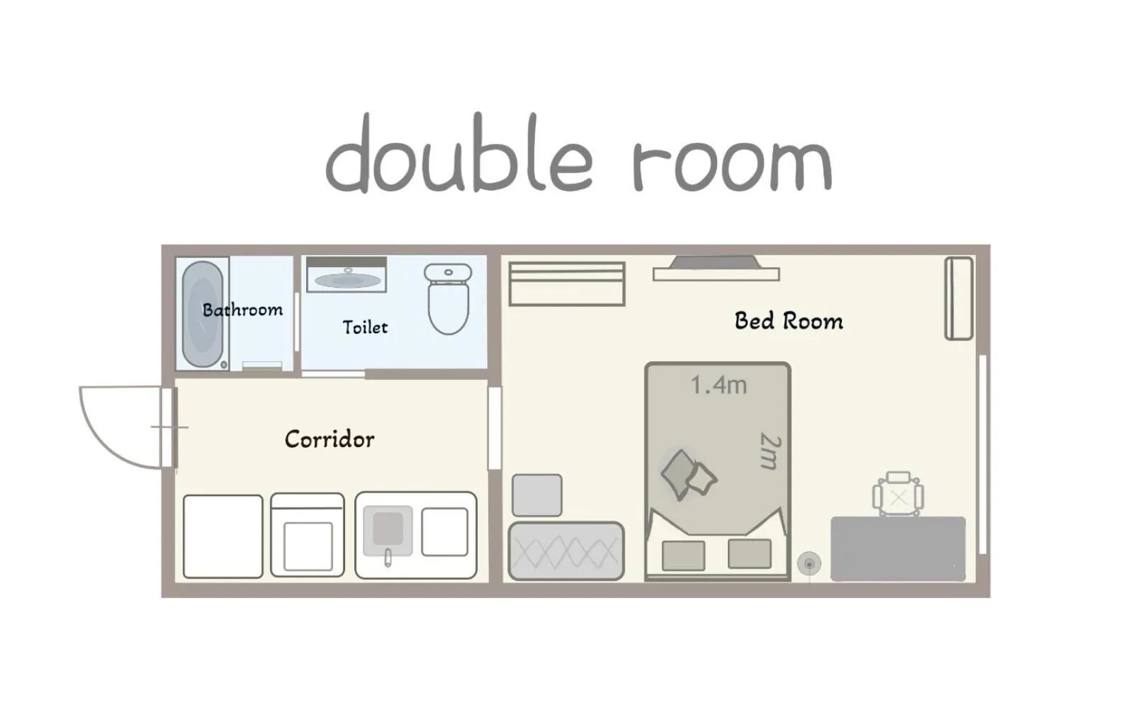 Floor plan in INA HOUSE Nijojo