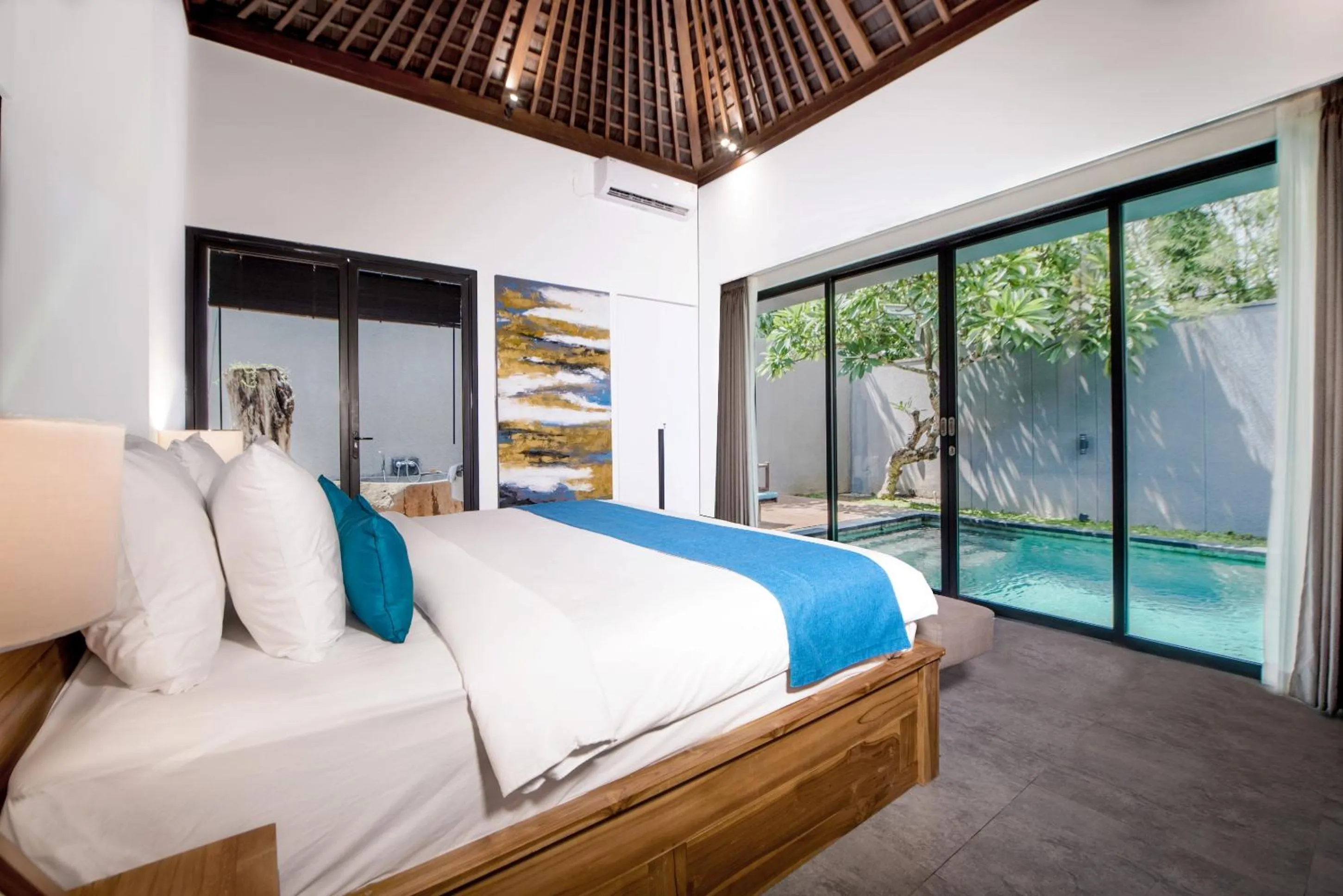 Bedroom, Bed in Villa DeDayuh Seminyak