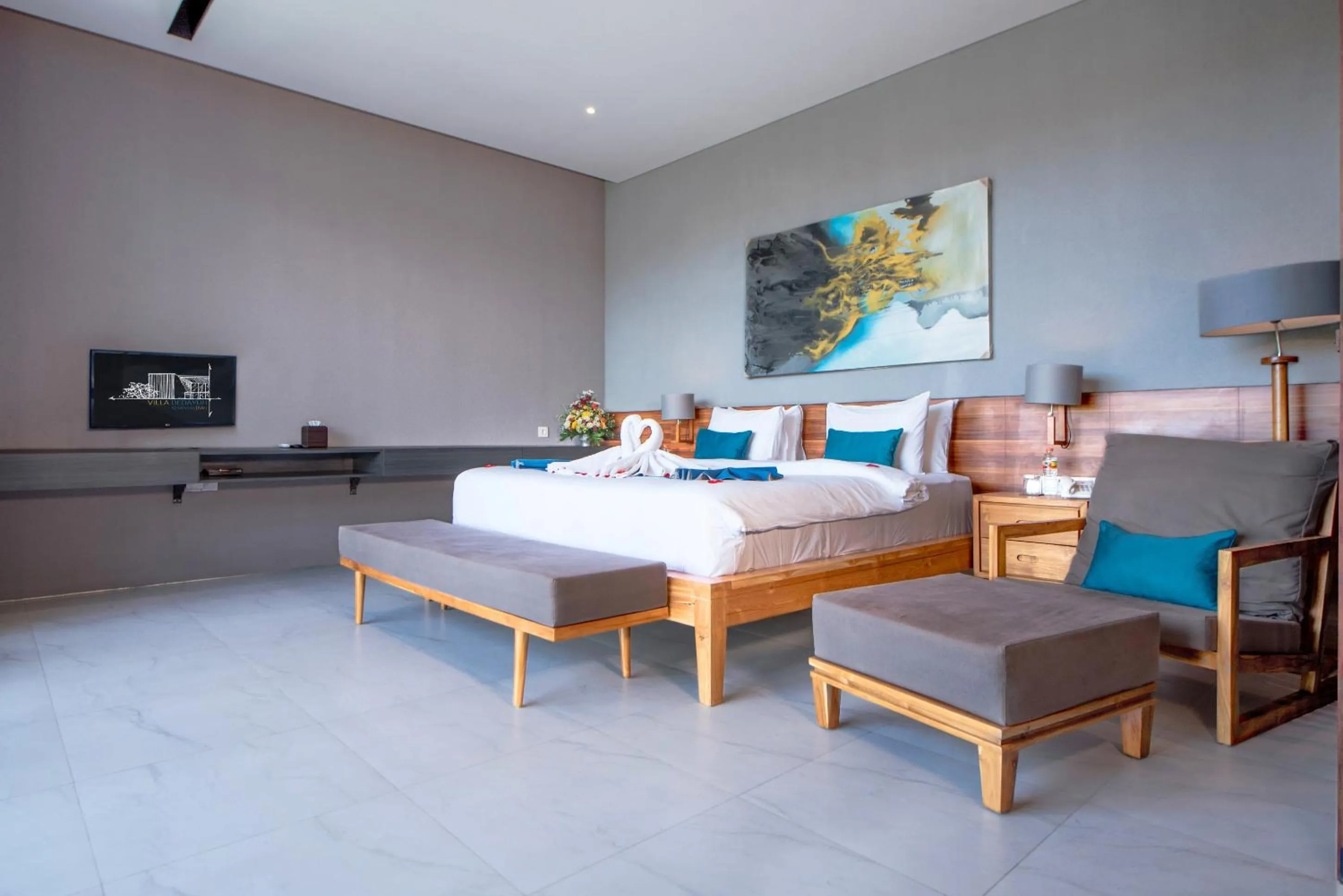 Bed in Villa DeDayuh Seminyak