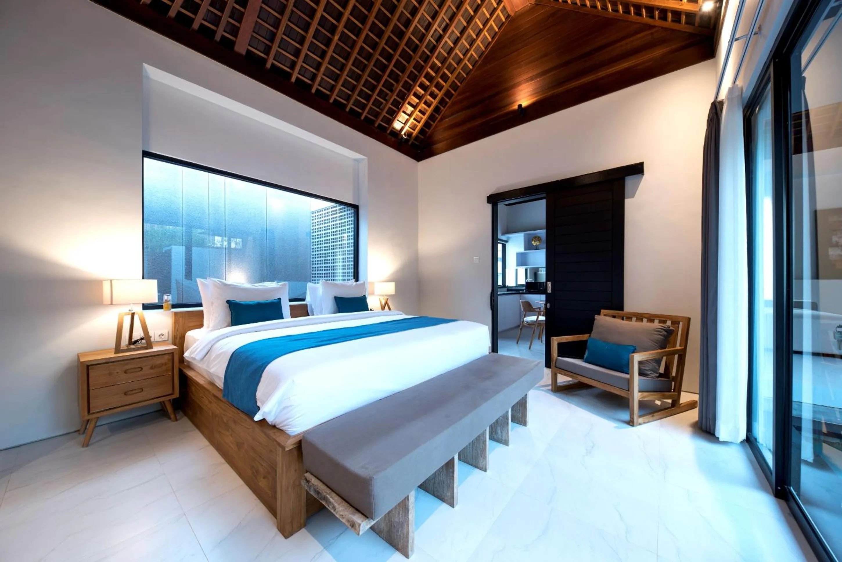 Bedroom, Bed in Villa DeDayuh Seminyak